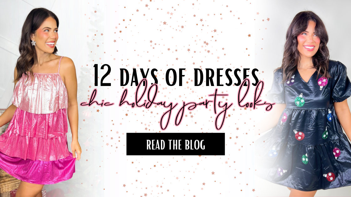 12 Days of Christmas | Chic Holiday Party Looks | Heathered Boho Boutique | Palmetto, FL