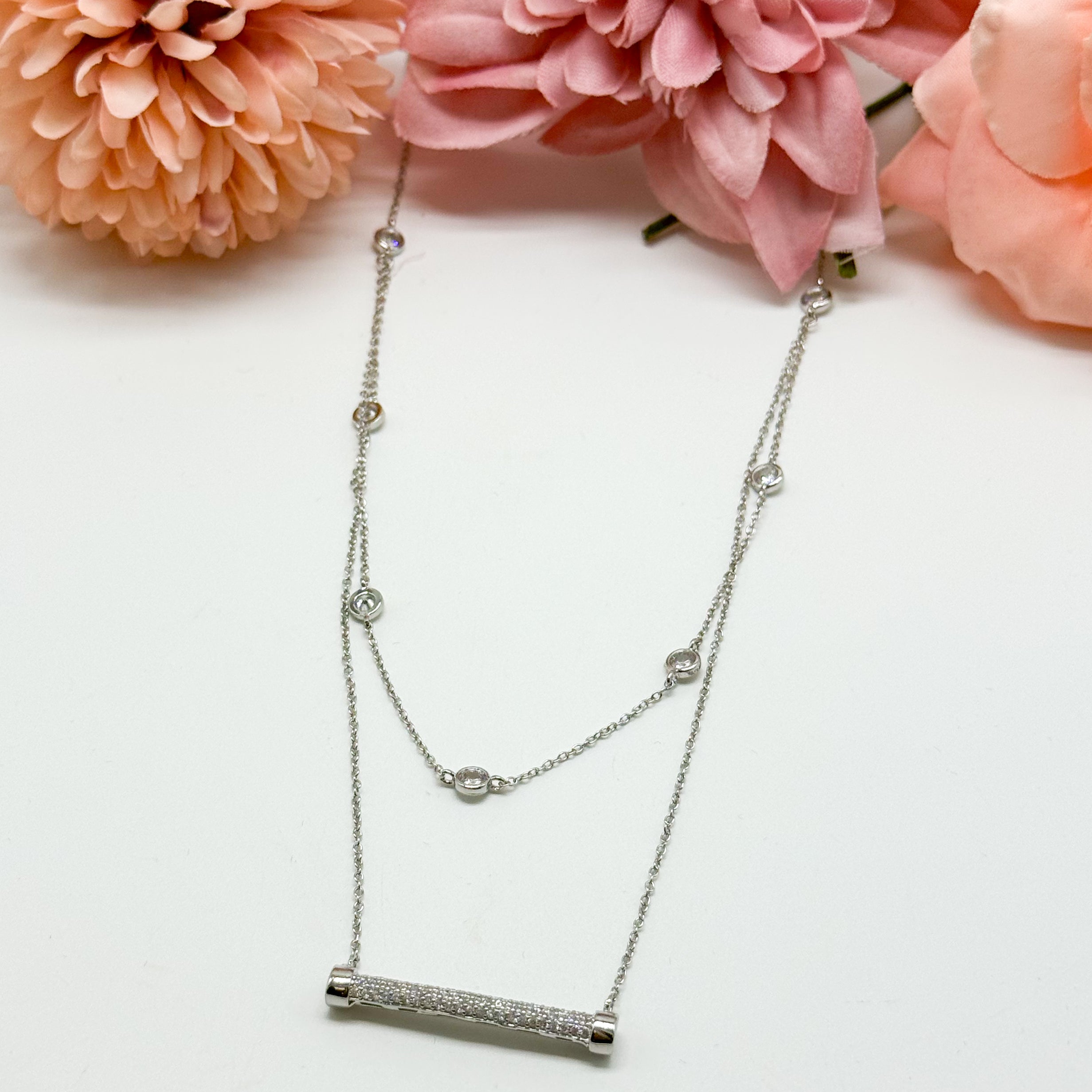 Dots Over The Bar Necklace-310 Jewelry-JOSEPH ANTHONY NY, INC.-Heathered Boho Boutique, Women's Fashion and Accessories in Palmetto, FL