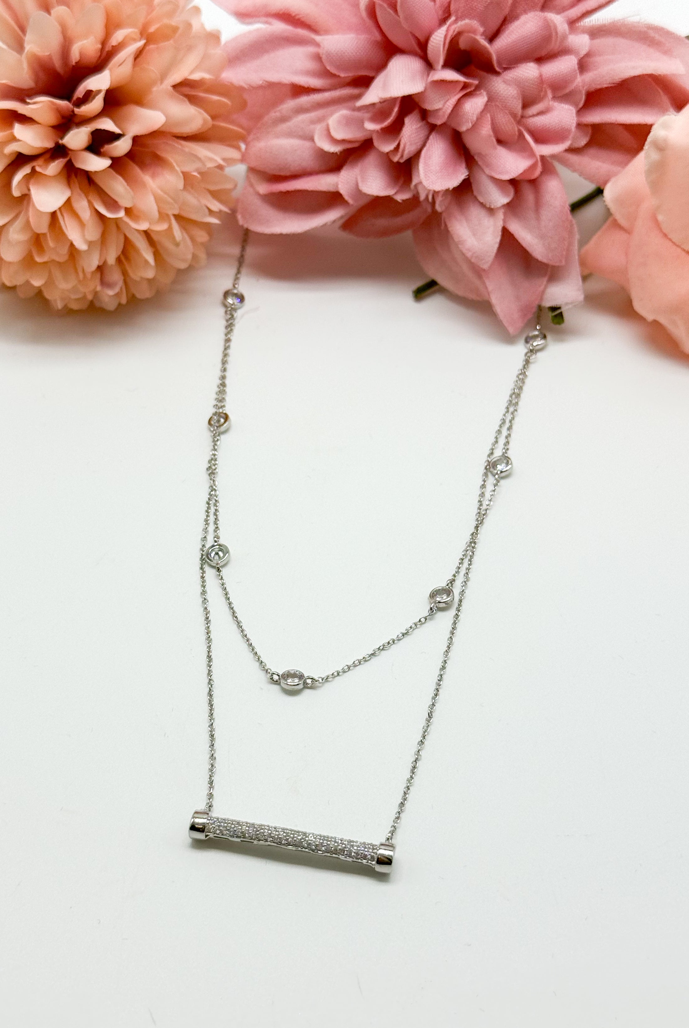 Dots Over The Bar Necklace-310 Jewelry-JOSEPH ANTHONY NY, INC.-Heathered Boho Boutique, Women's Fashion and Accessories in Palmetto, FL