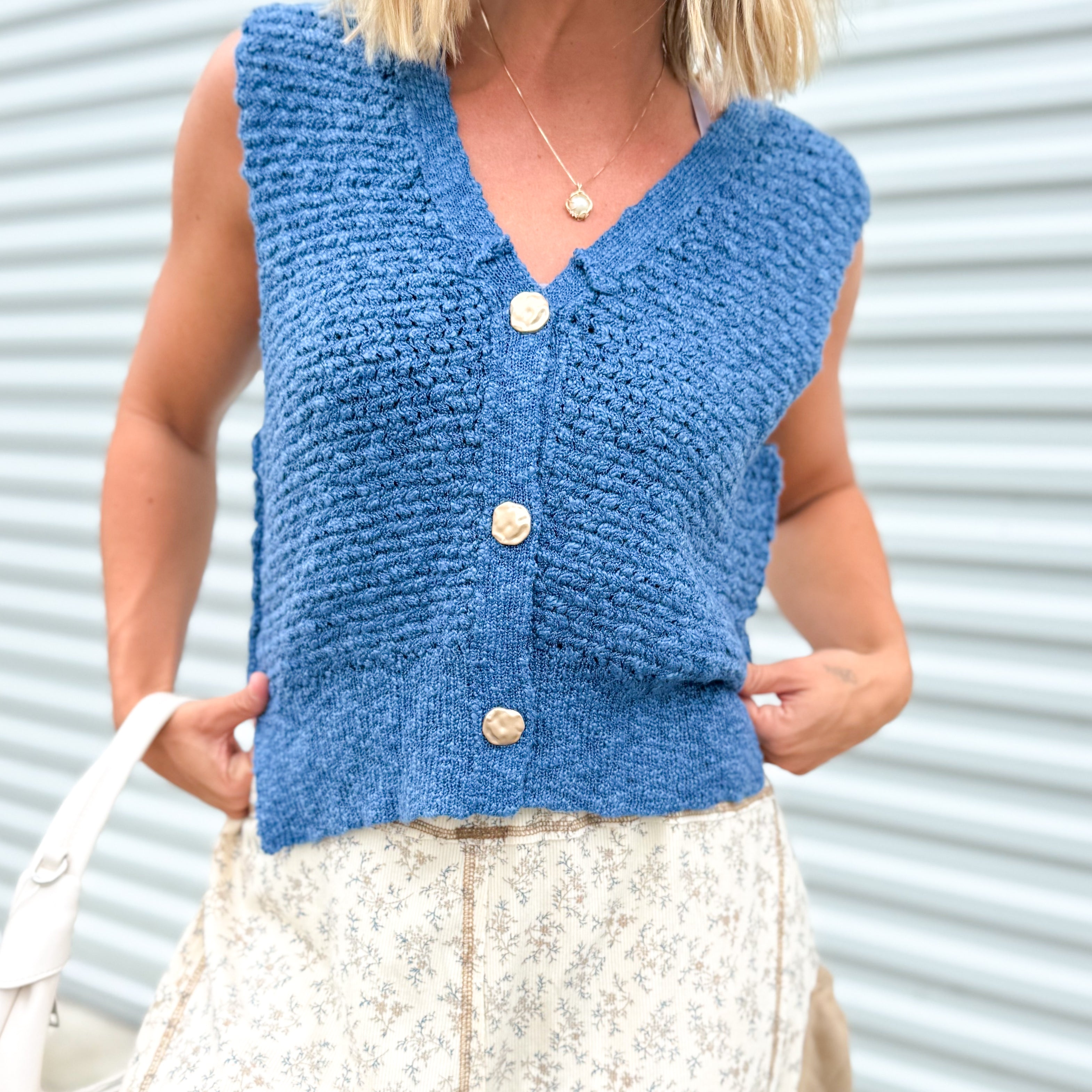 Soho Views Vest-220 Cardigans/ Kimonos-SEW IN LOVE-Heathered Boho Boutique, Women's Fashion and Accessories in Palmetto, FL