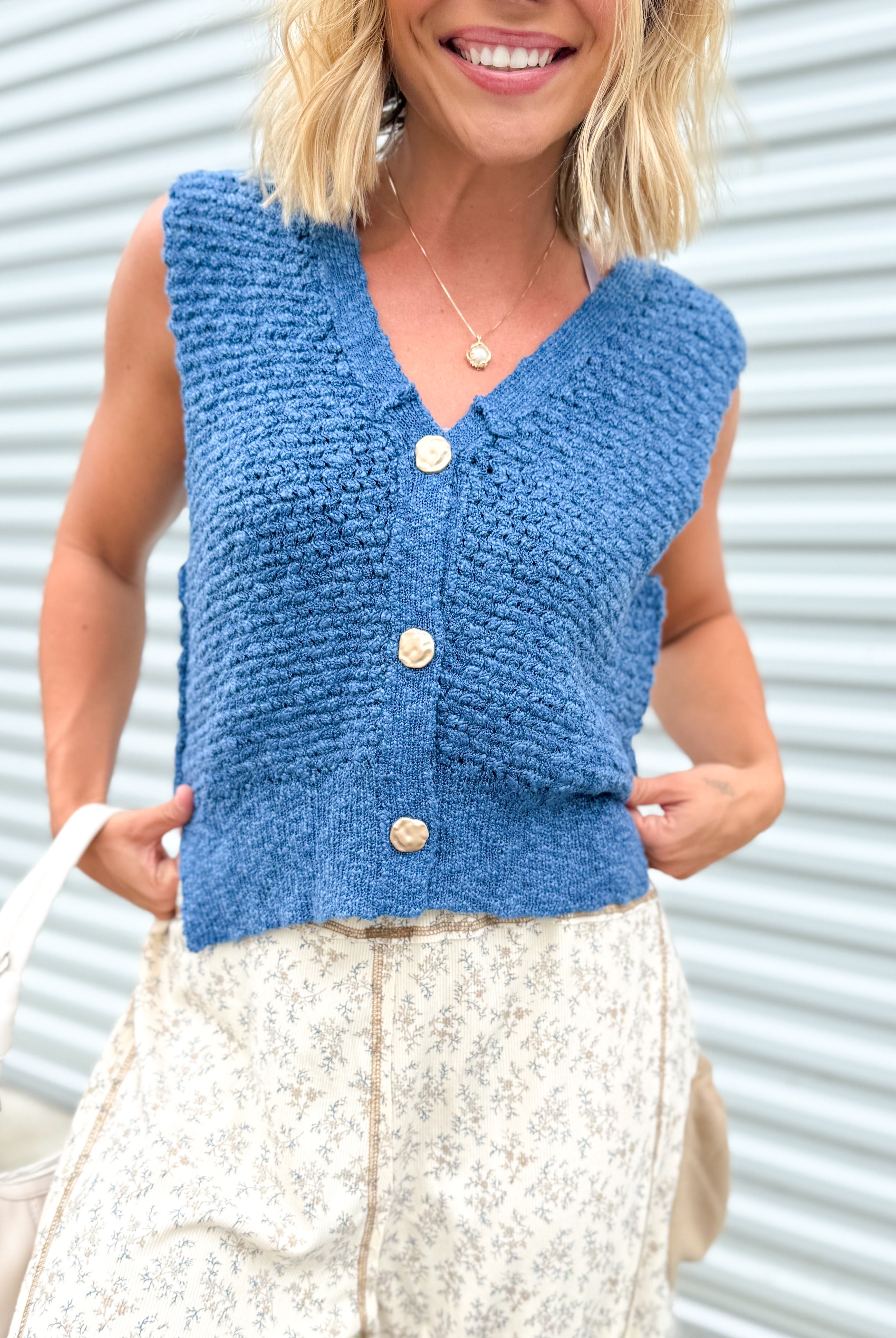 Soho Views Vest-220 Cardigans/ Kimonos-SEW IN LOVE-Heathered Boho Boutique, Women's Fashion and Accessories in Palmetto, FL