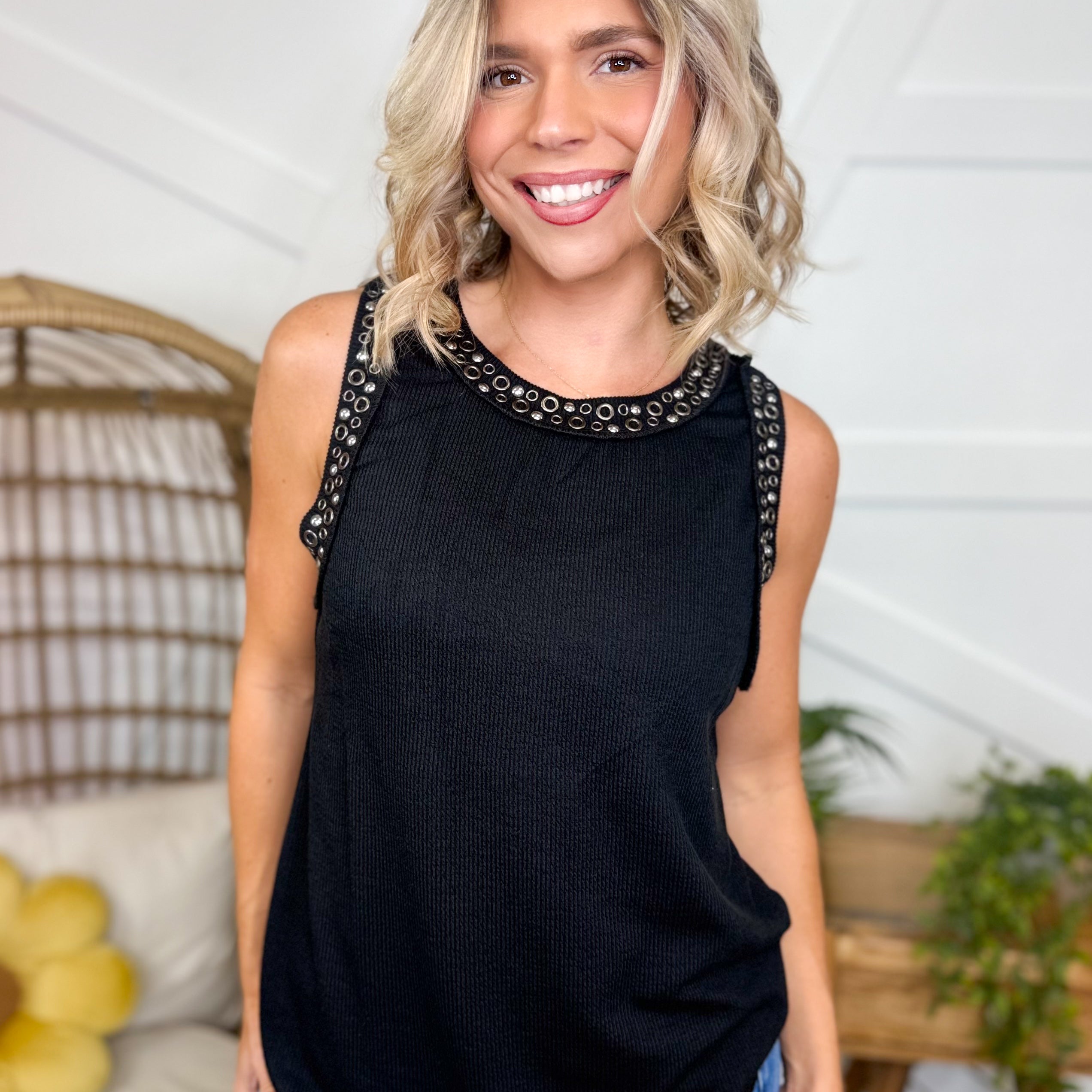 She's Got It All Tank Top-100 Tank/Crop Tops-VOCAL-Heathered Boho Boutique, Women's Fashion and Accessories in Palmetto, FL
