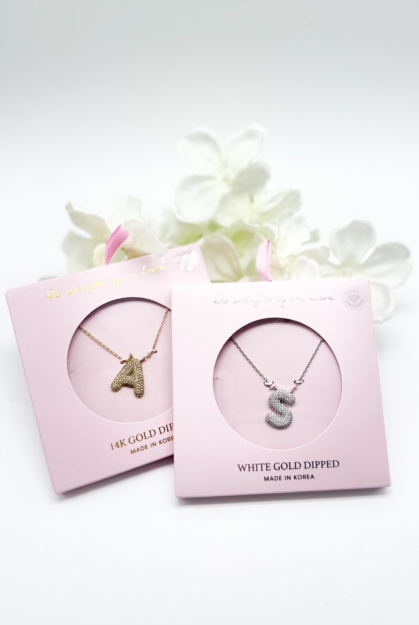 CZ Initial Necklace-310 Jewelry-KW fashion-Heathered Boho Boutique, Women's Fashion and Accessories in Palmetto, FL