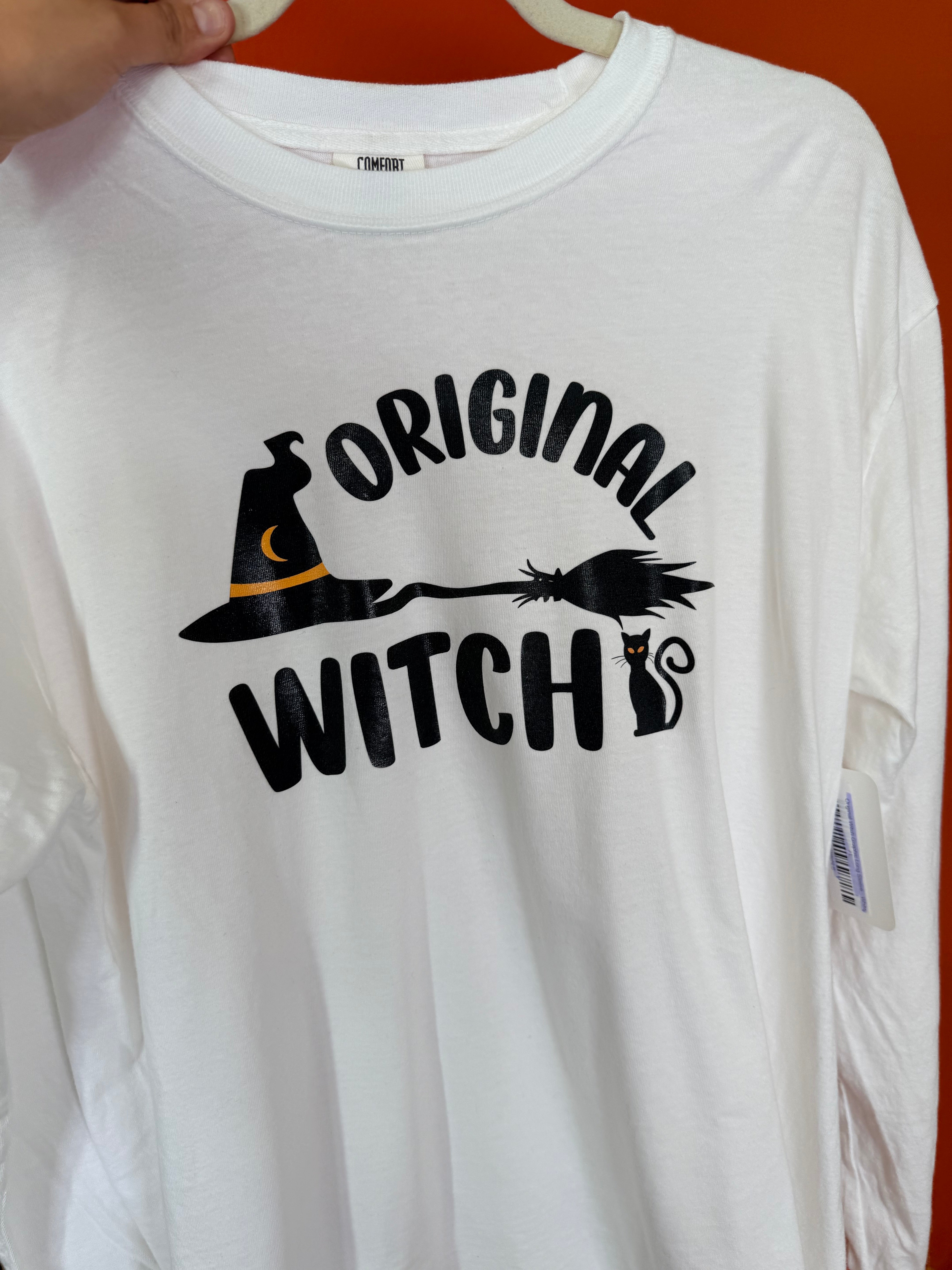 Original Witch Graphic Long Sleeve-130 Graphic Tees-Heathered Boho-Heathered Boho Boutique, Women's Fashion and Accessories in Palmetto, FL