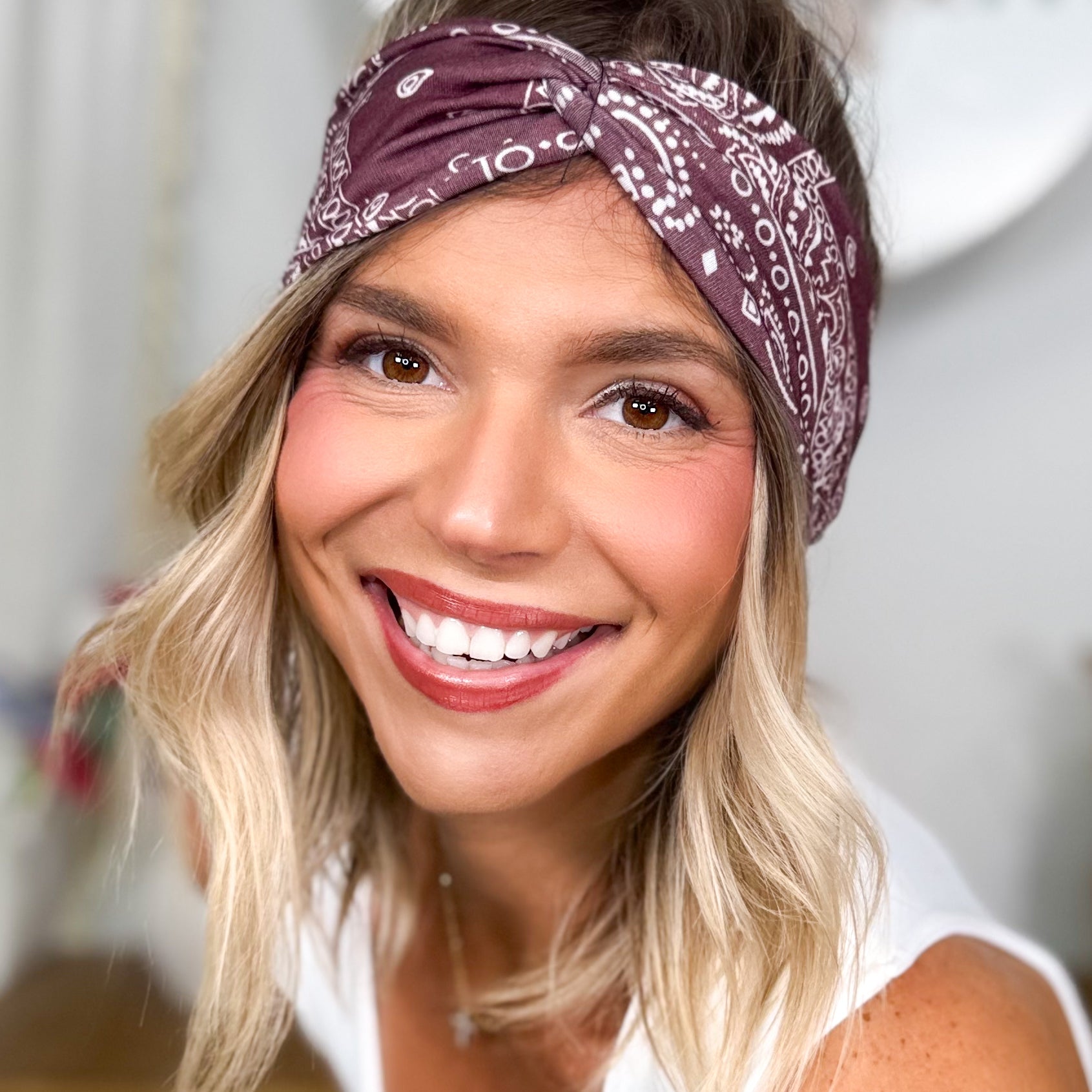 Bandana Twist Headwrap-340 Other Accessories-Love And Repeat-Heathered Boho Boutique, Women's Fashion and Accessories in Palmetto, FL