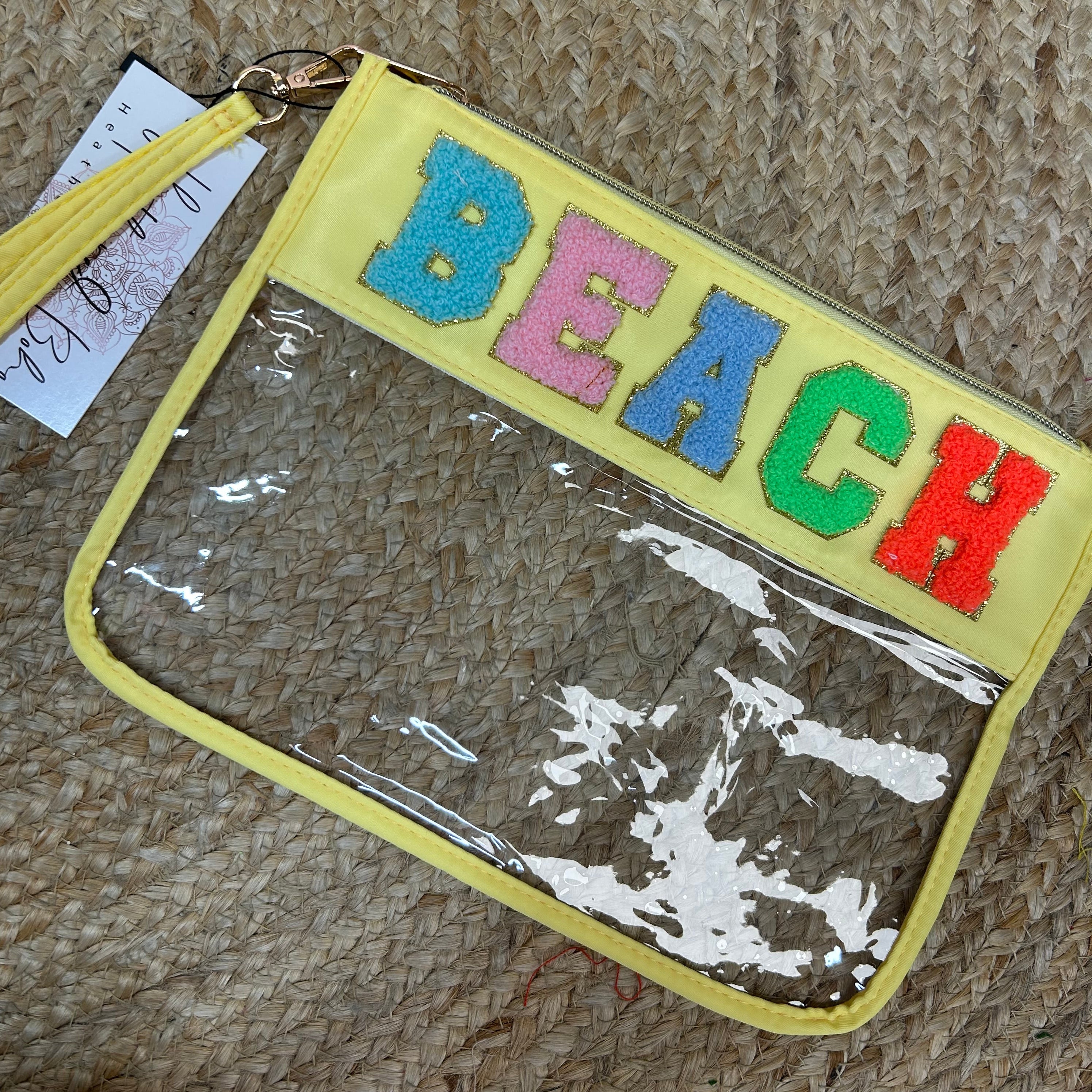Restock: BEACH Cosmetic Bag-320 Bags-Heathered Boho-Heathered Boho Boutique, Women's Fashion and Accessories in Palmetto, FL