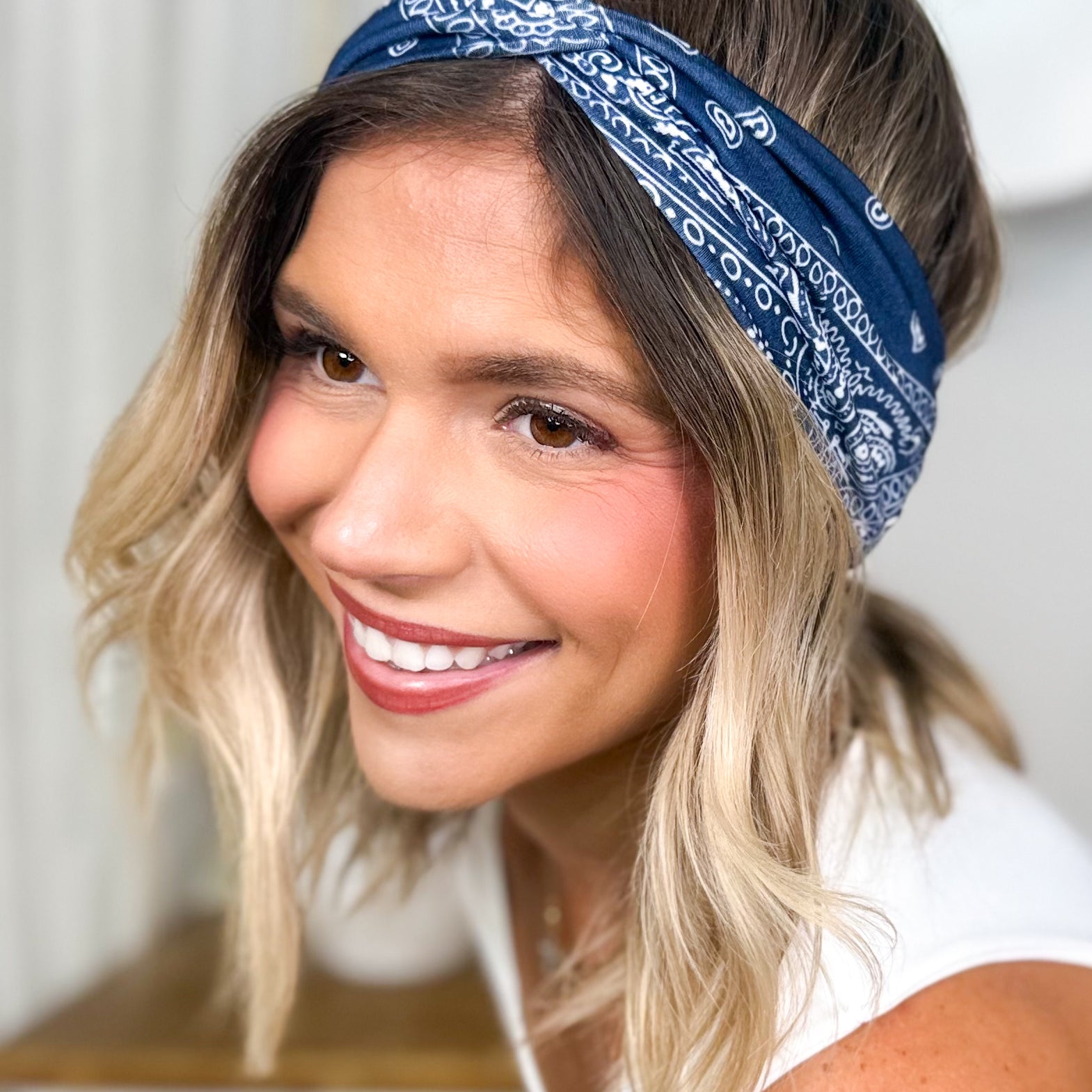 Bandana Twist Headwrap-340 Other Accessories-Love And Repeat-Heathered Boho Boutique, Women's Fashion and Accessories in Palmetto, FL