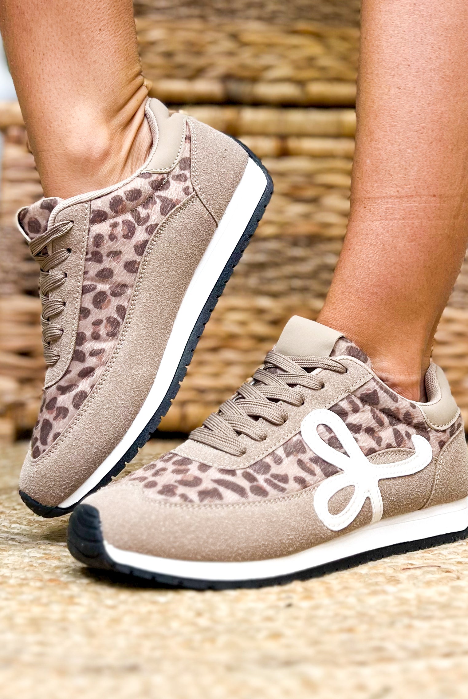 Enchanted Sneakers - Leopard-350 SHOES-BERNESS-Heathered Boho Boutique, Women's Fashion and Accessories in Palmetto, FL