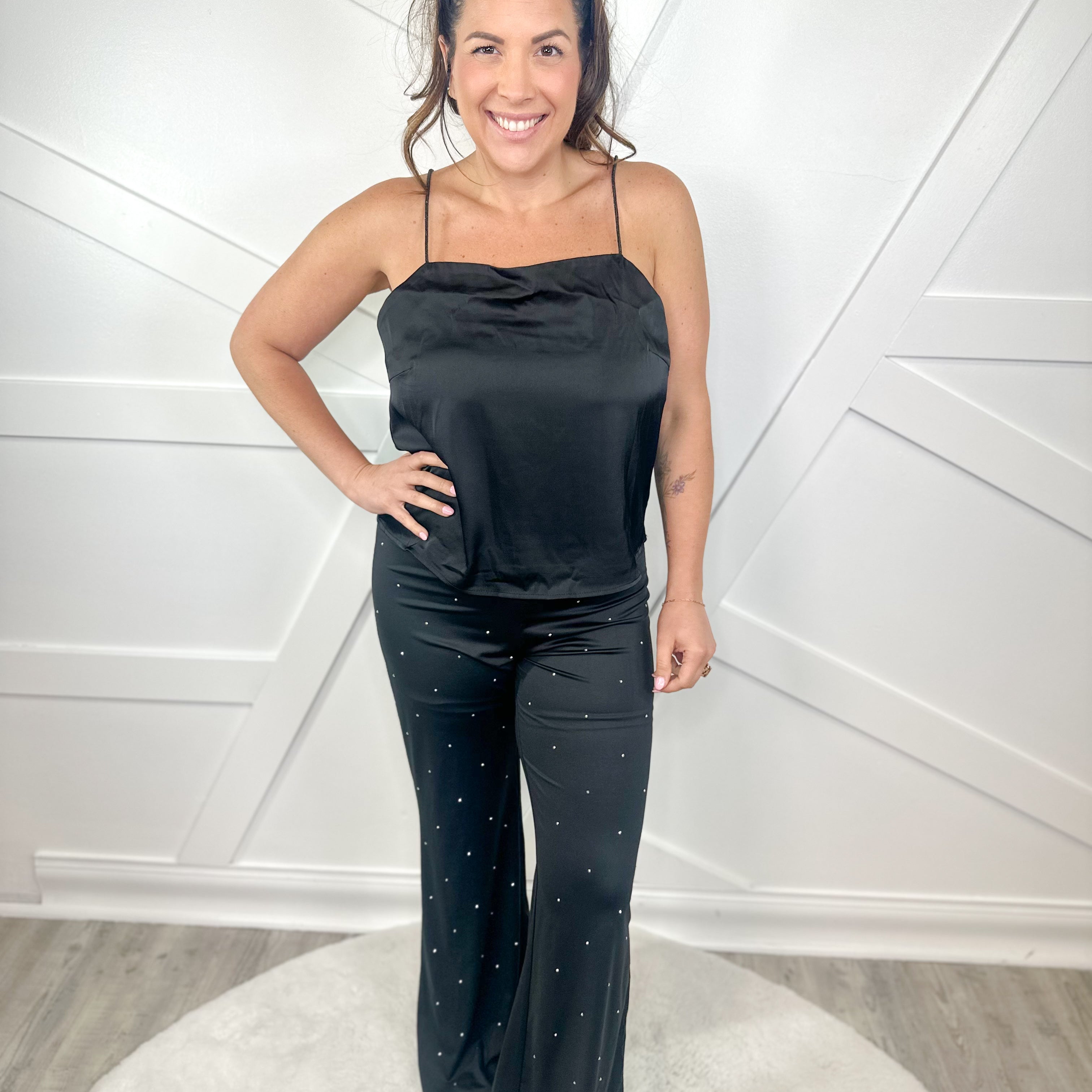 Disco Diva Pants-150 PANTS-White Birch-Heathered Boho Boutique, Women's Fashion and Accessories in Palmetto, FL