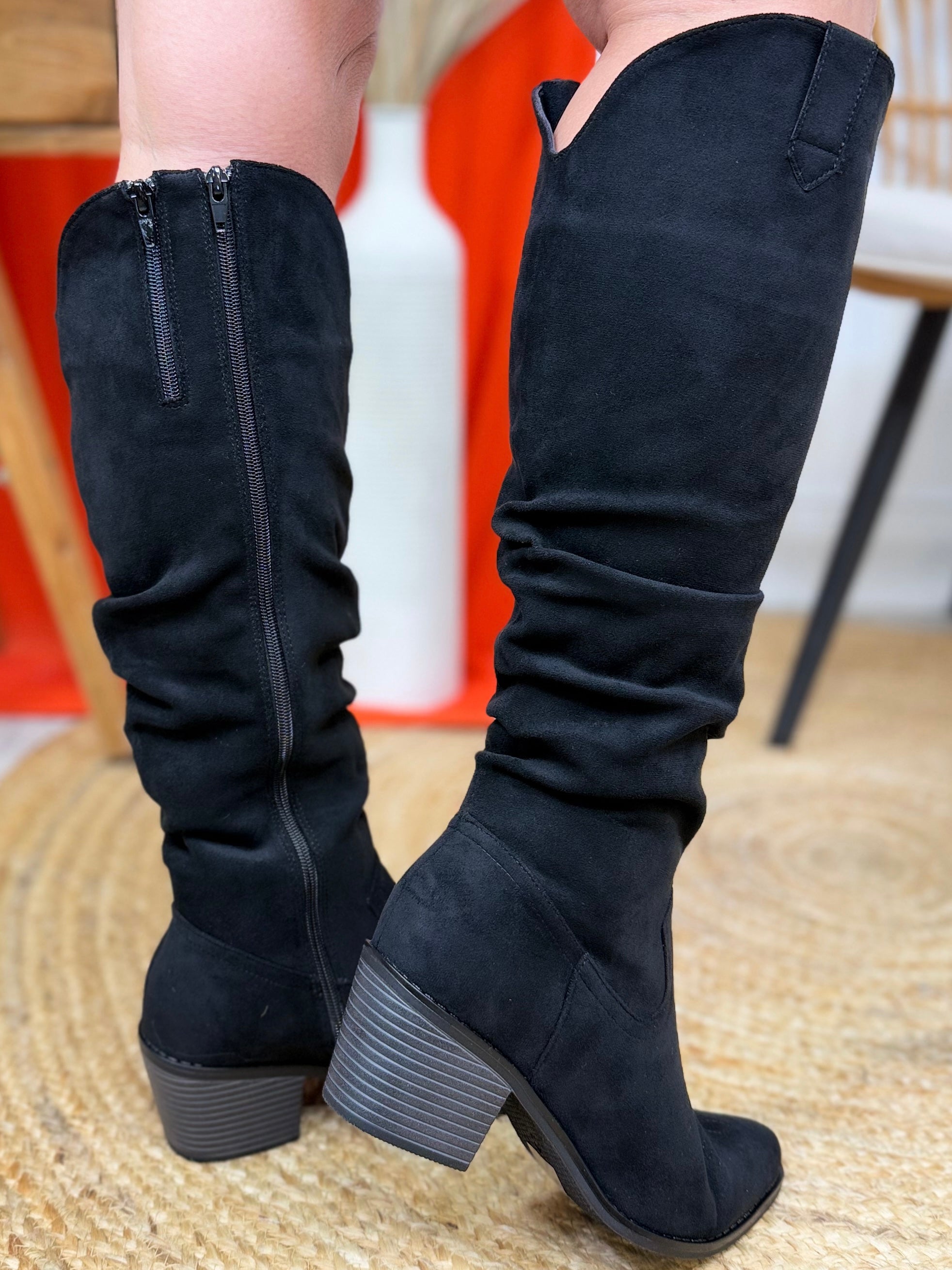 Whitney Boots - Black Suede-350 SHOES-Pierre Dumas-Heathered Boho Boutique, Women's Fashion and Accessories in Palmetto, FL