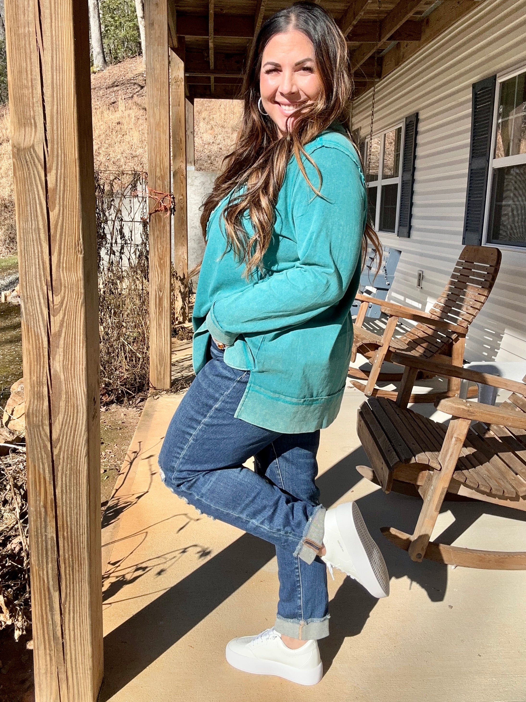 Get With It Boyfriend Jeans by Mica Denim-190 Jeans-Mica Denim-Heathered Boho Boutique, Women's Fashion and Accessories in Palmetto, FL