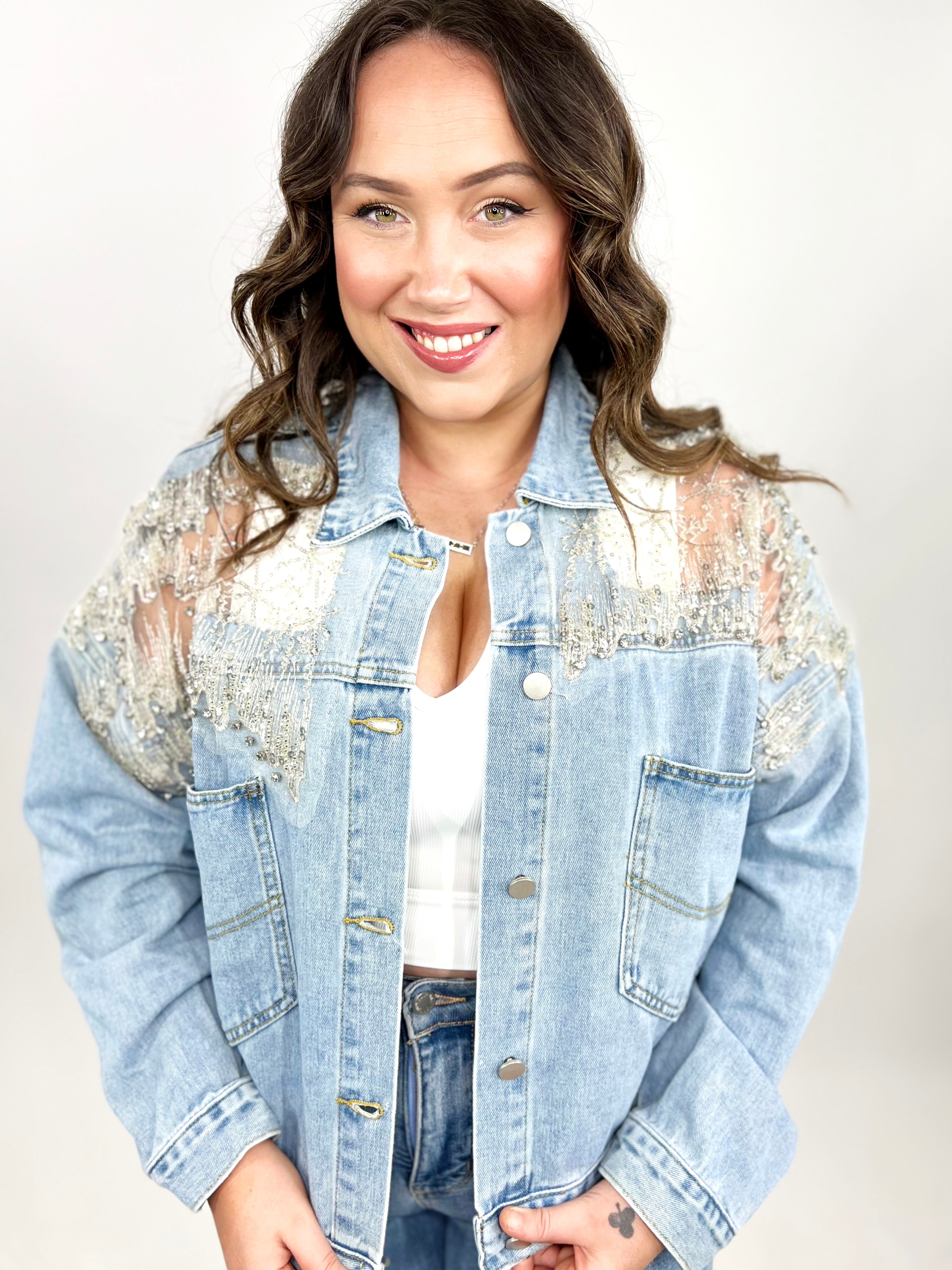 Restock: All the Glam Jacket-200 Jackets/Shackets-Davi & Dani-Heathered Boho Boutique, Women's Fashion and Accessories in Palmetto, FL