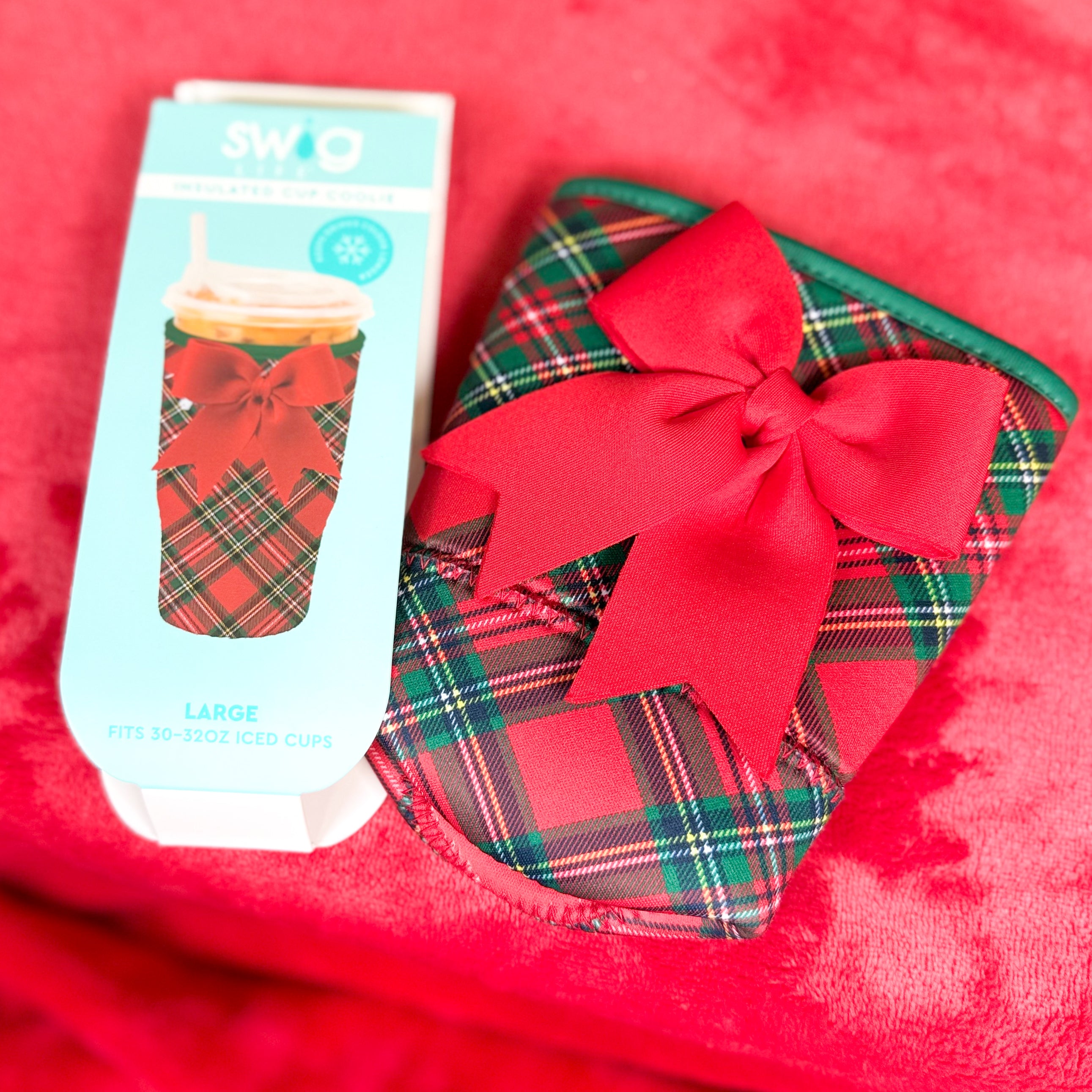 Christmas Plaid Swig-340 Other Accessories-Swig-Heathered Boho Boutique, Women's Fashion and Accessories in Palmetto, FL