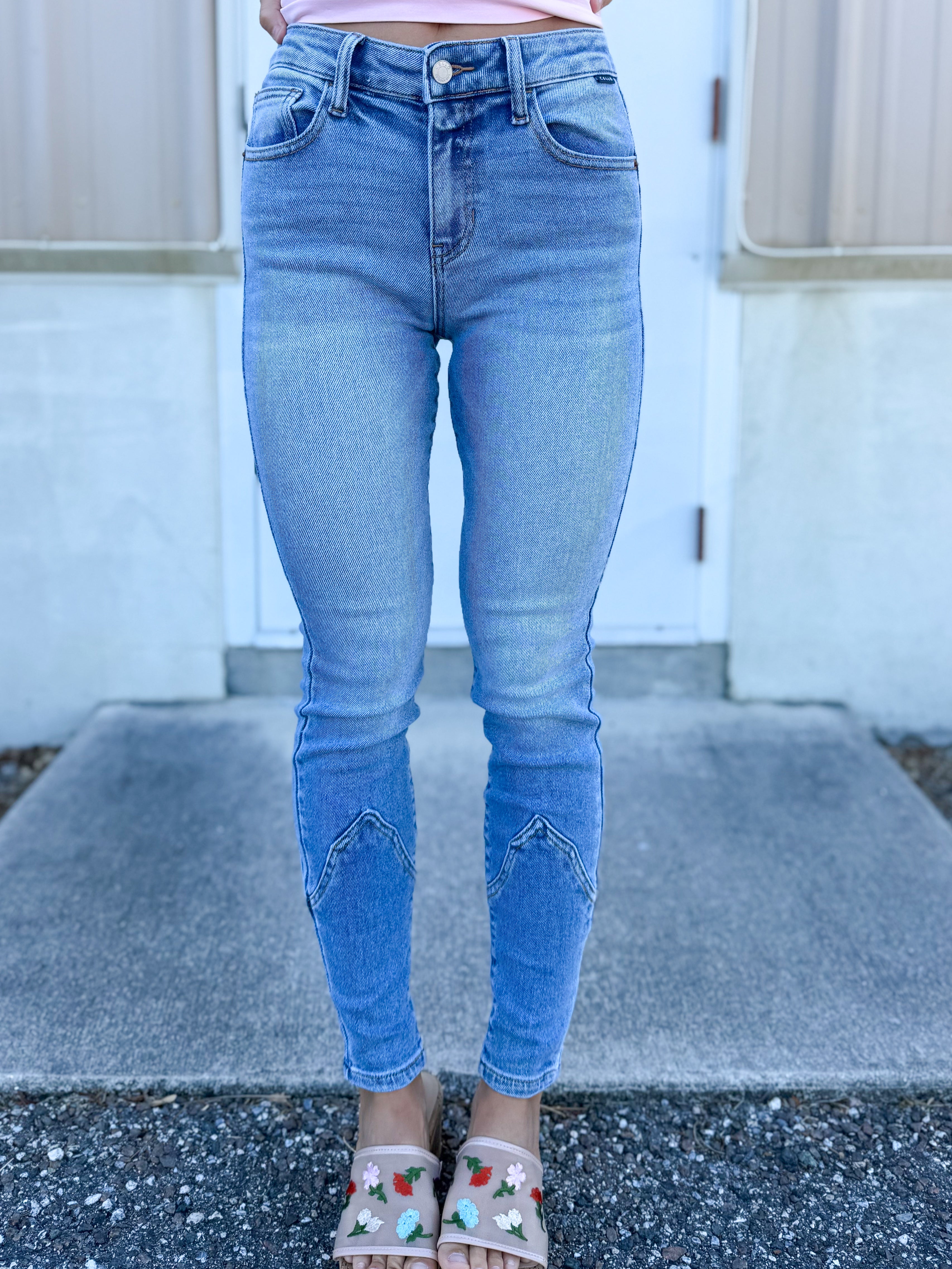 Dusty Trail Skinny Jeans By Cello-190 JEANS-CELLO-Heathered Boho Boutique, Women's Fashion and Accessories in Palmetto, FL