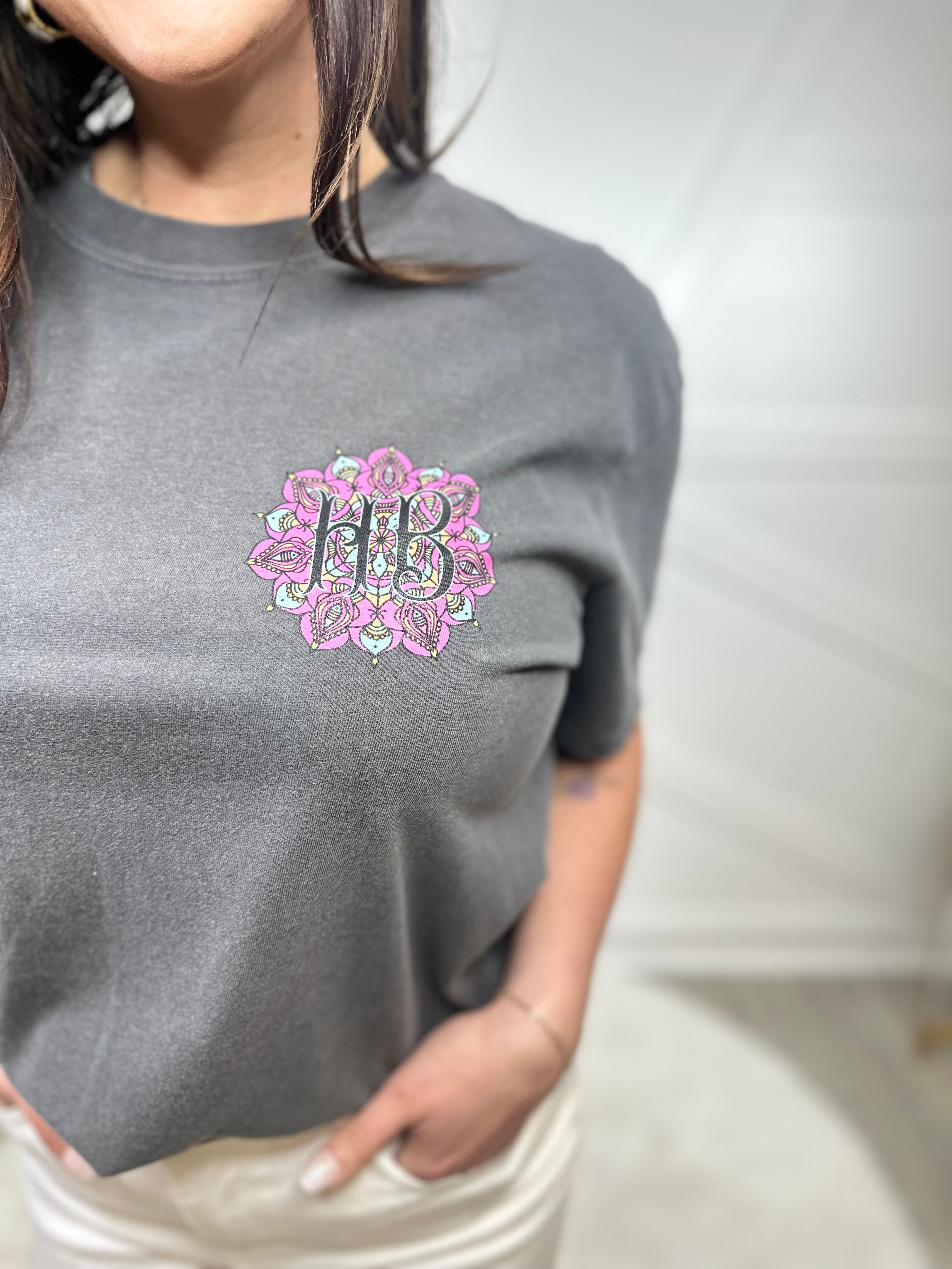 Custom Boho Babe Club Graphic Tee-130 Graphic Tees-Heathered Boho-Heathered Boho Boutique, Women's Fashion and Accessories in Palmetto, FL