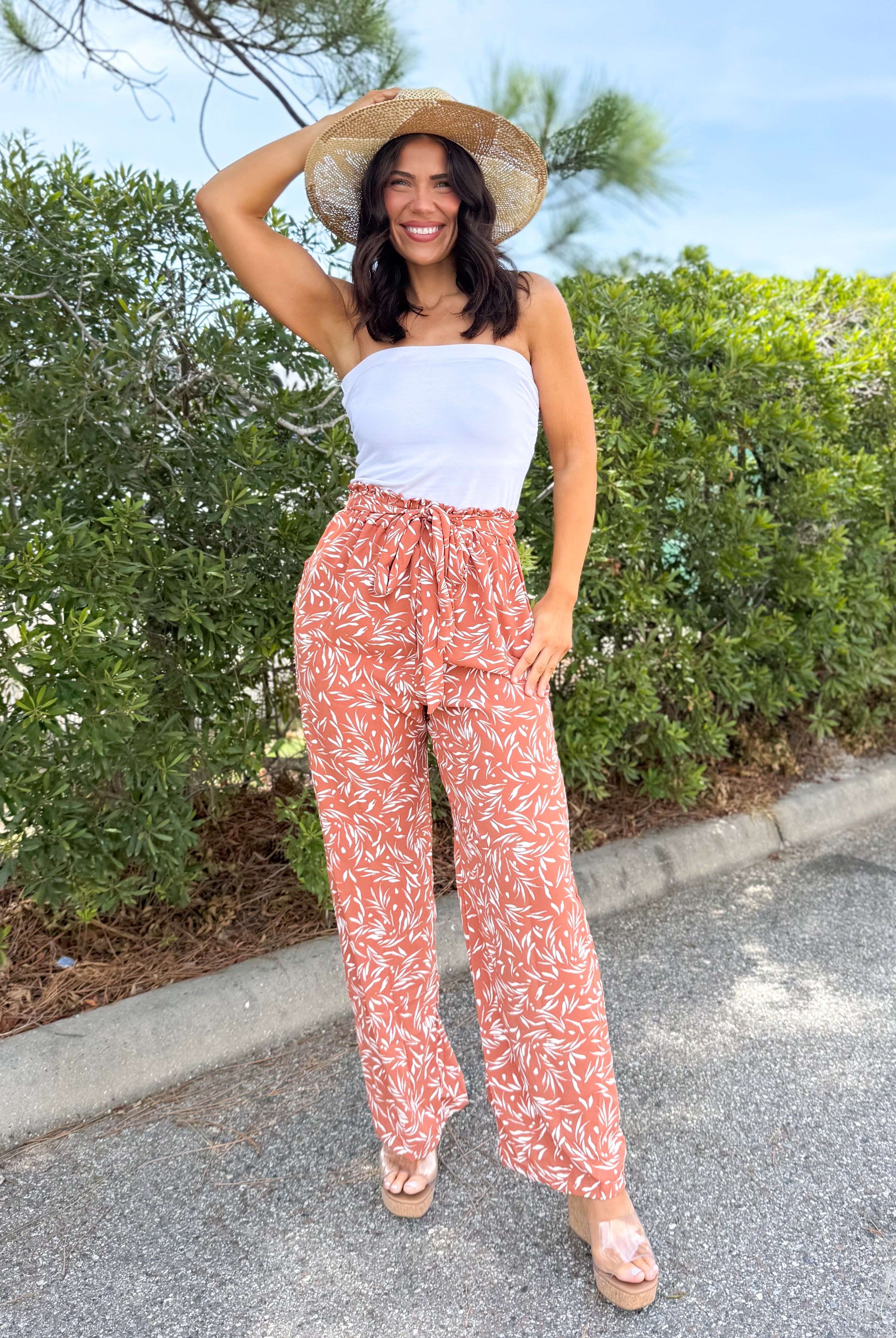 Desert Bloom Wide Leg Pants-150 PANTS-HEIMISH-Heathered Boho Boutique, Women's Fashion and Accessories in Palmetto, FL