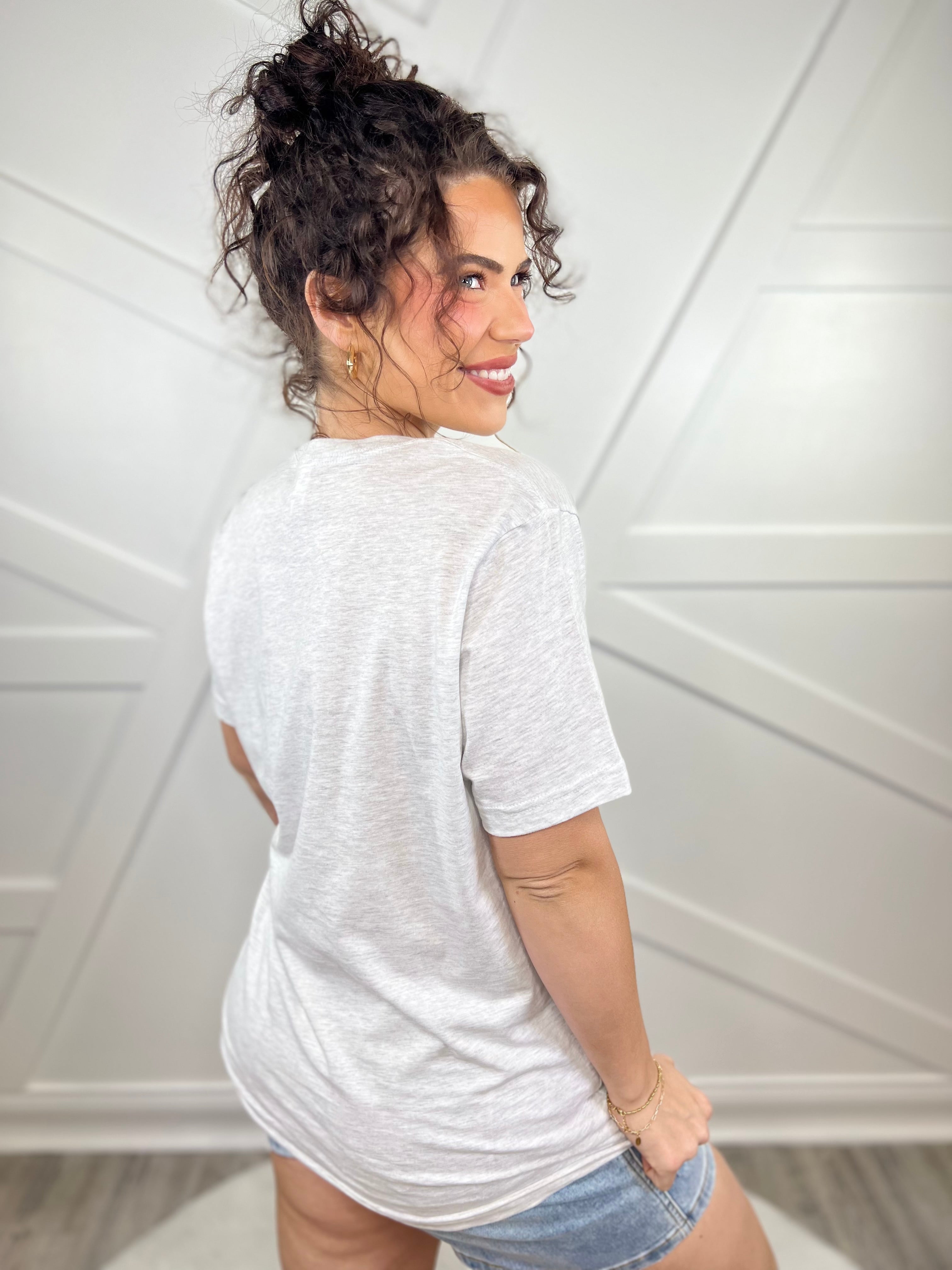 If I'm The Problem Graphic Tee - Ash-130 Graphic Tees-Heathered Boho-Heathered Boho Boutique, Women's Fashion and Accessories in Palmetto, FL