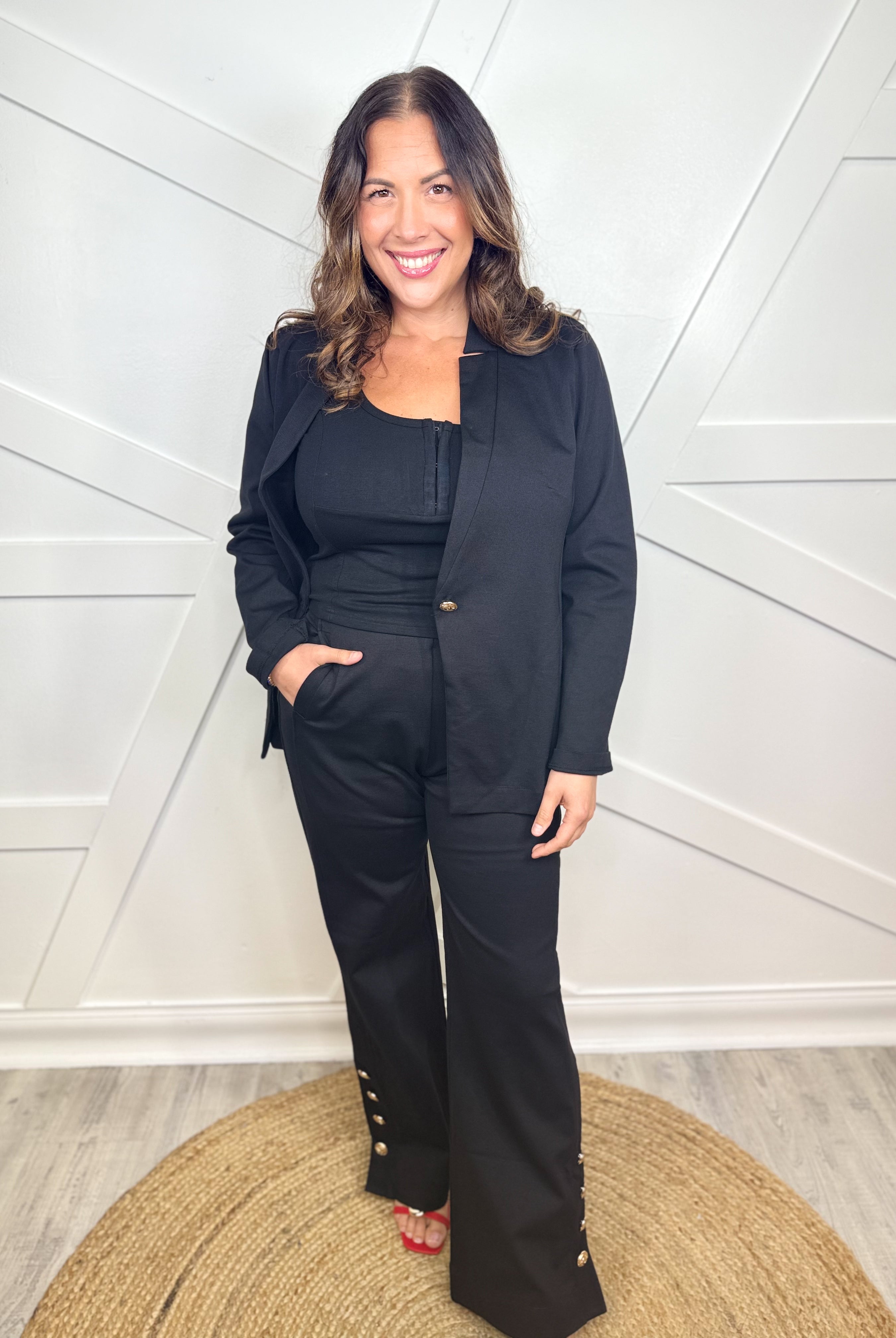 Restock: Gala Pants - Black-150 PANTS-DEAR SCARLETT-Heathered Boho Boutique, Women's Fashion and Accessories in Palmetto, FL