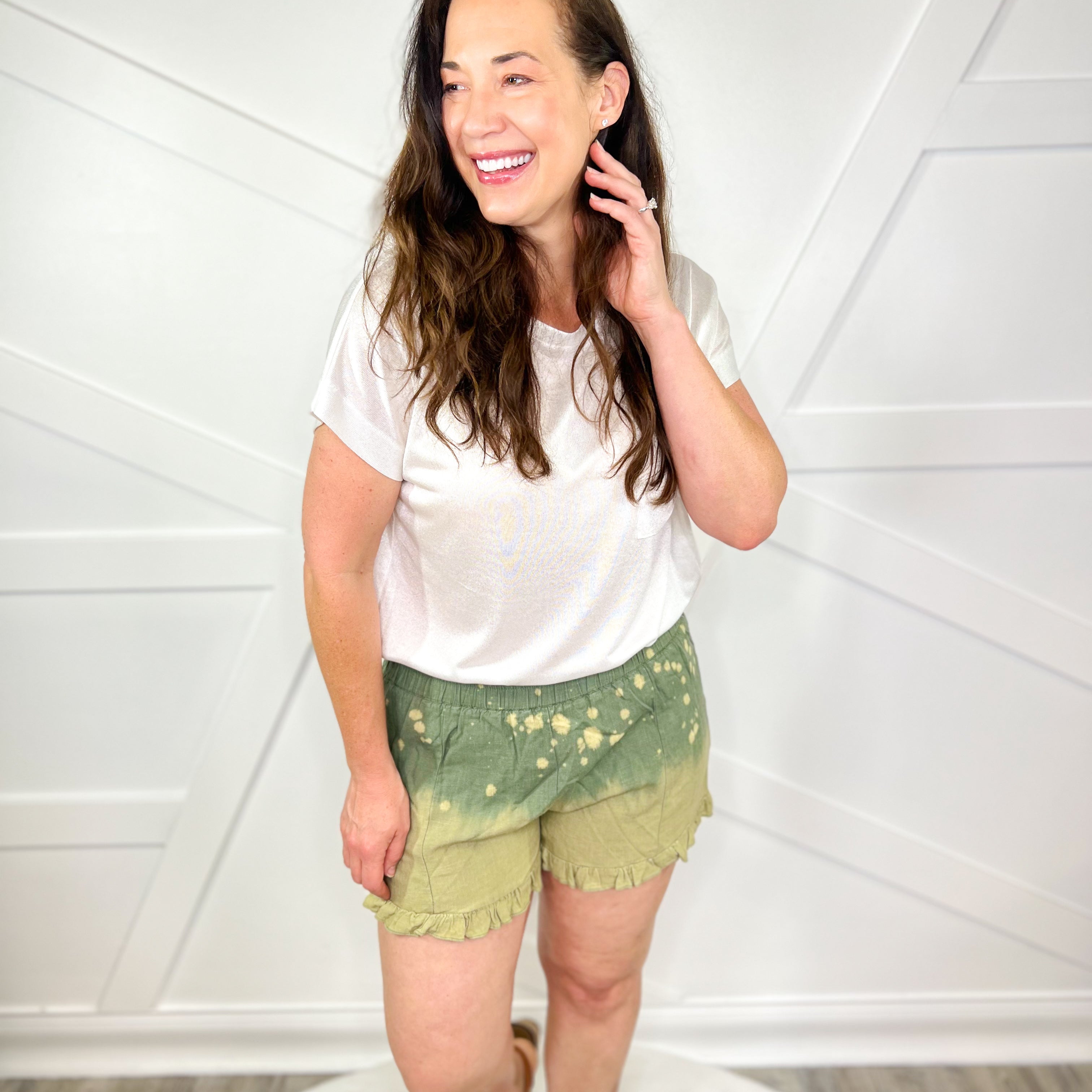 Acid Washed Shorts-160 shorts-Umgee-Heathered Boho Boutique, Women's Fashion and Accessories in Palmetto, FL