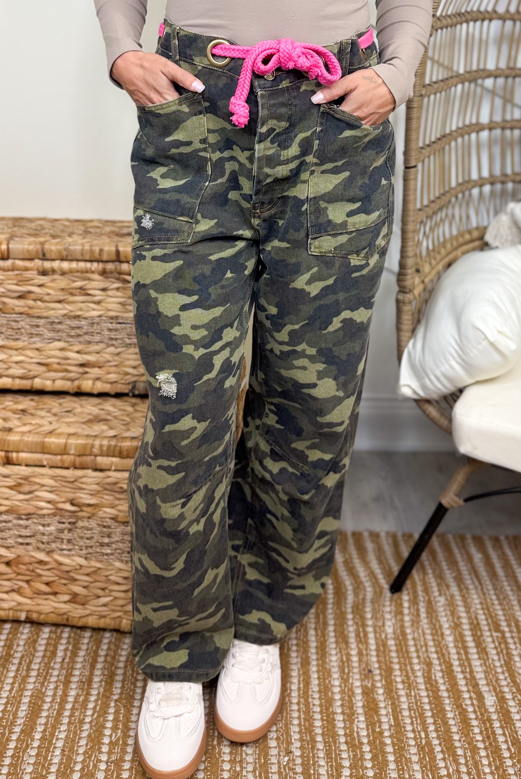 On Duty Camo Pants-150 PANTS-BIBI-Heathered Boho Boutique, Women's Fashion and Accessories in Palmetto, FL