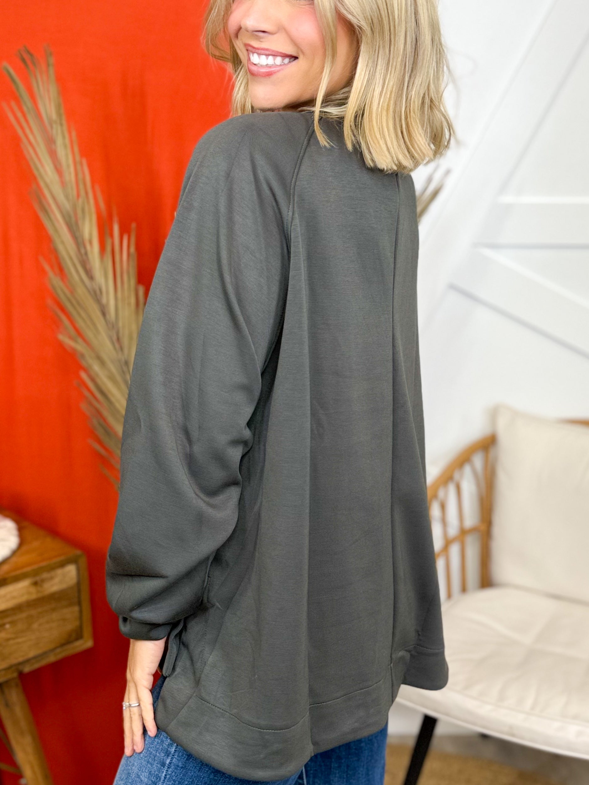 Part of the Crew Long Sleeve Top-120 LONG SLEEVE TOPS-Davi & Dani-Heathered Boho Boutique, Women's Fashion and Accessories in Palmetto, FL