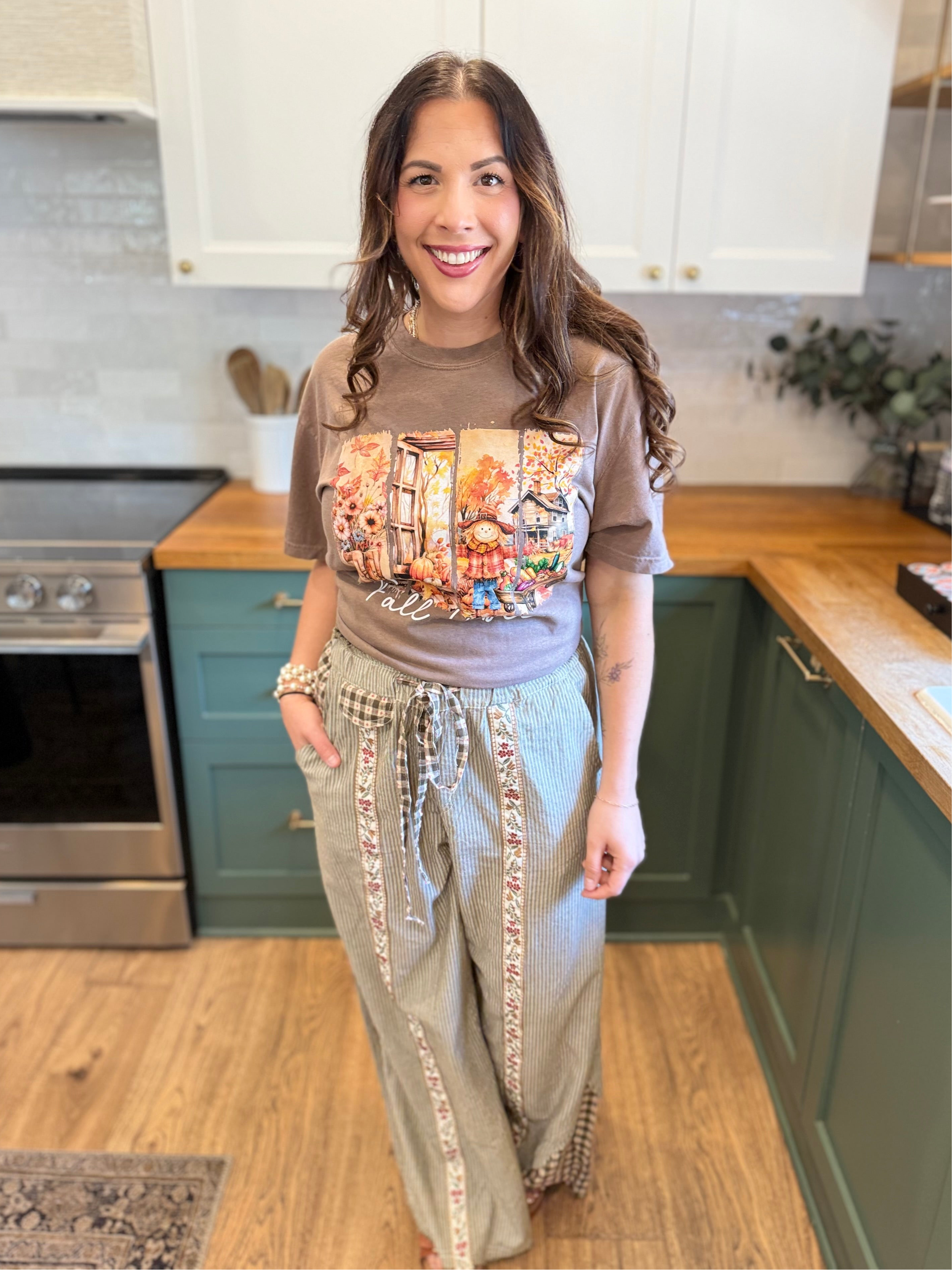 Fall Vibes Scene Graphic Tee-130 Graphic Tees-Heathered Boho-Heathered Boho Boutique, Women's Fashion and Accessories in Palmetto, FL