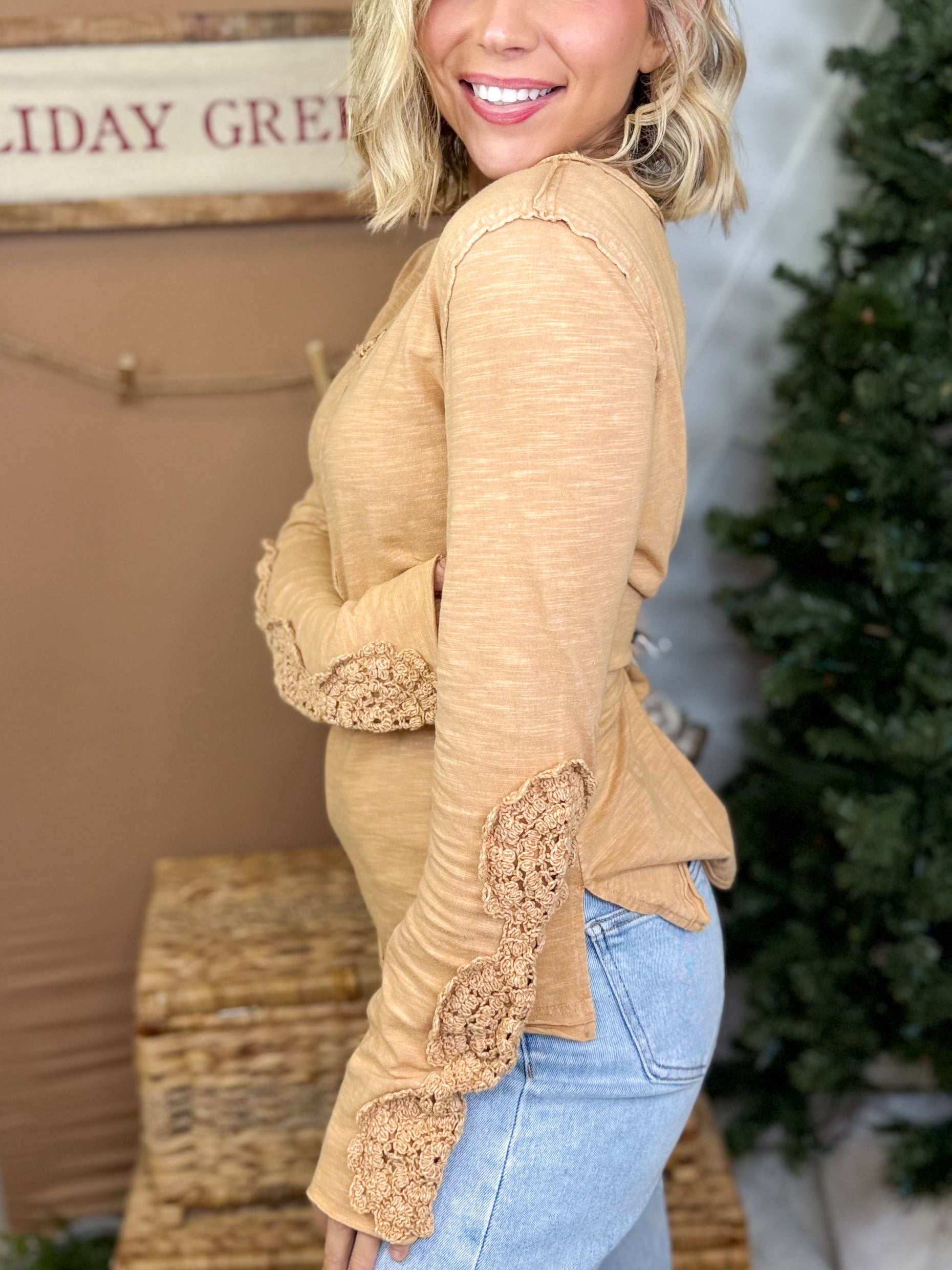 Restock: Got It All Top-120 LONG SLEEVE TOPS-EASEL-Heathered Boho Boutique, Women's Fashion and Accessories in Palmetto, FL