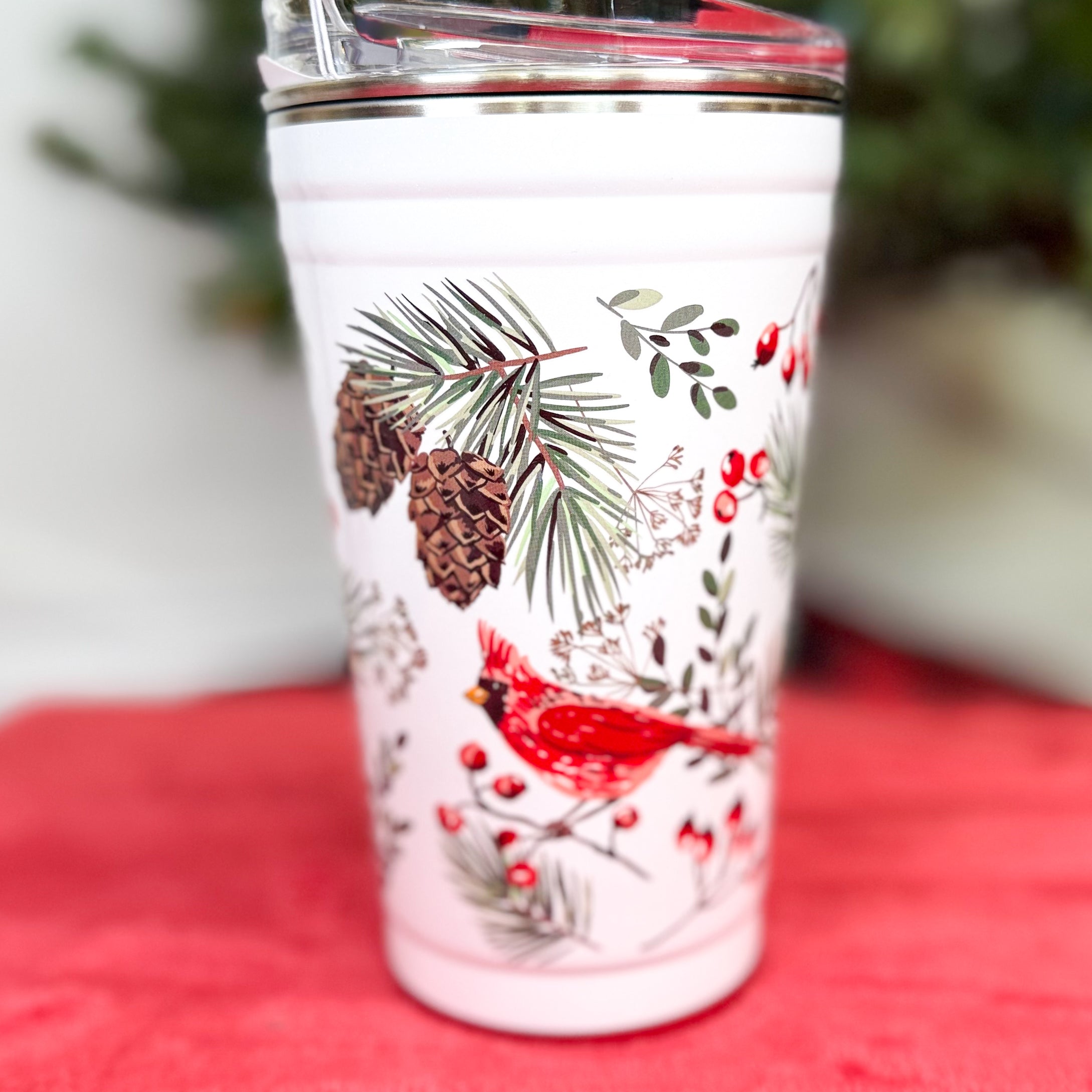 Winter Cardinals Swig-340 Other Accessories-Swig-Heathered Boho Boutique, Women's Fashion and Accessories in Palmetto, FL