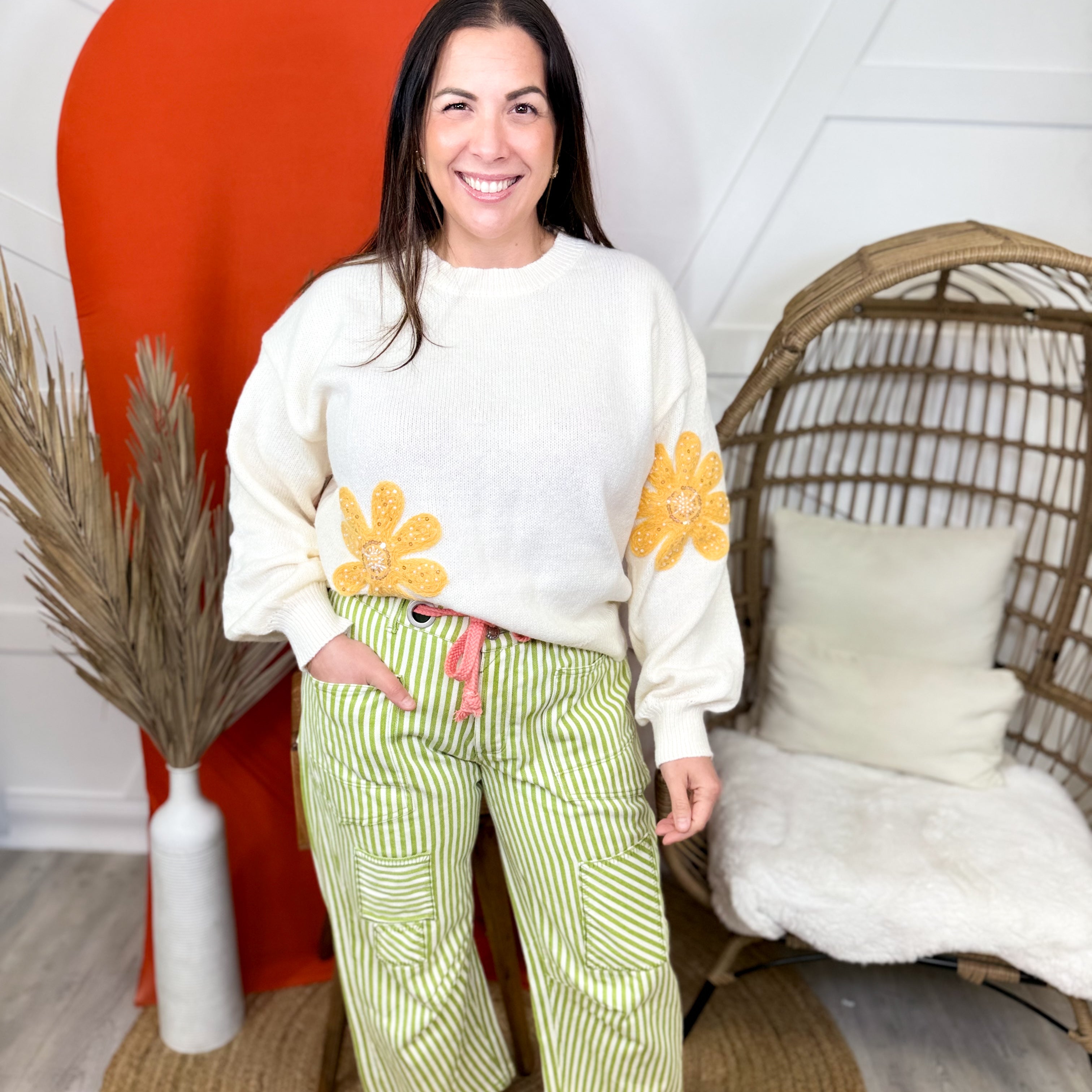 Transformation Sweater-125 SWEATER-SEW IN LOVE-Heathered Boho Boutique, Women's Fashion and Accessories in Palmetto, FL