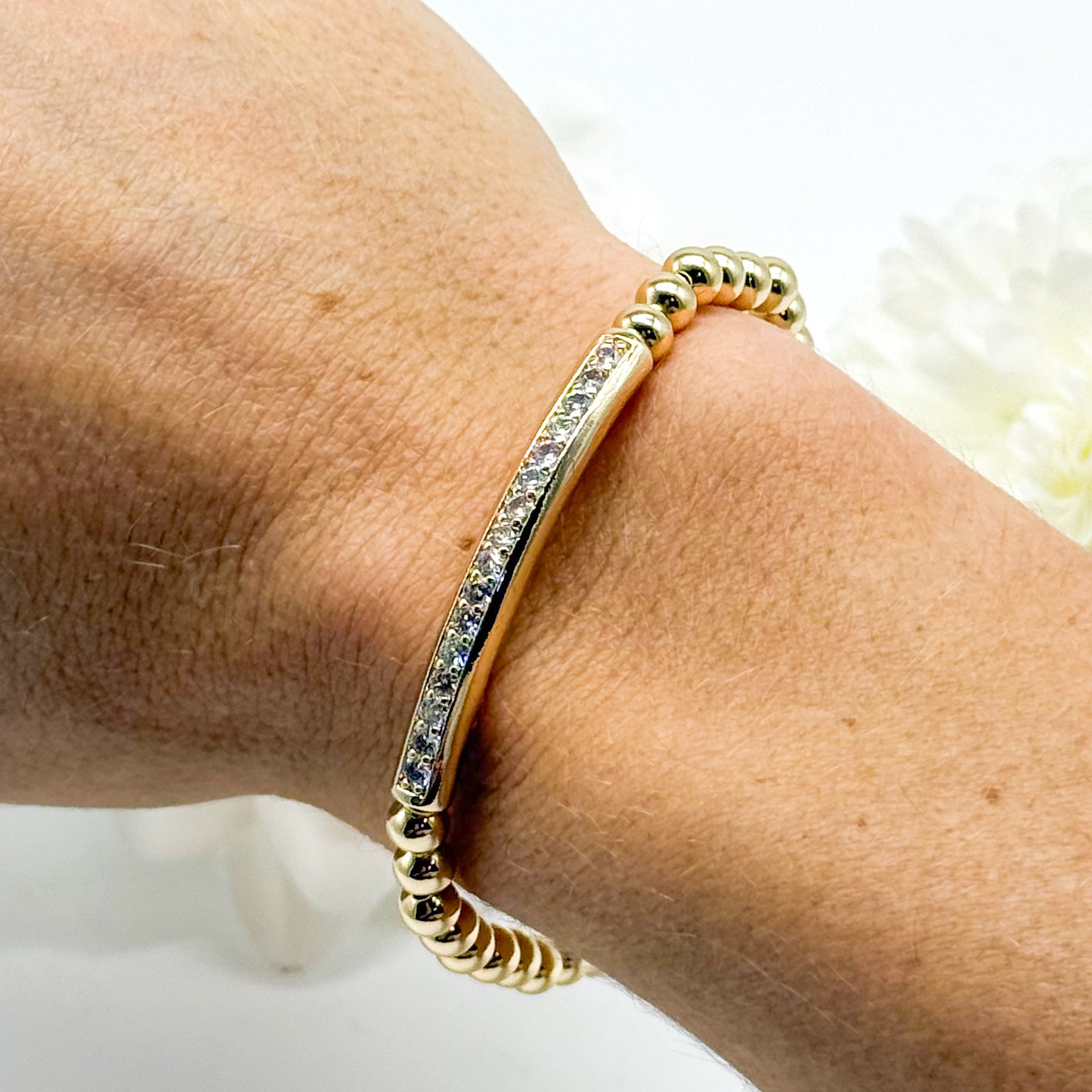 Setting The Bar Stretch Bracelet-310 Jewelry-Joseph Anthony NY, Inc-Heathered Boho Boutique, Women's Fashion and Accessories in Palmetto, FL