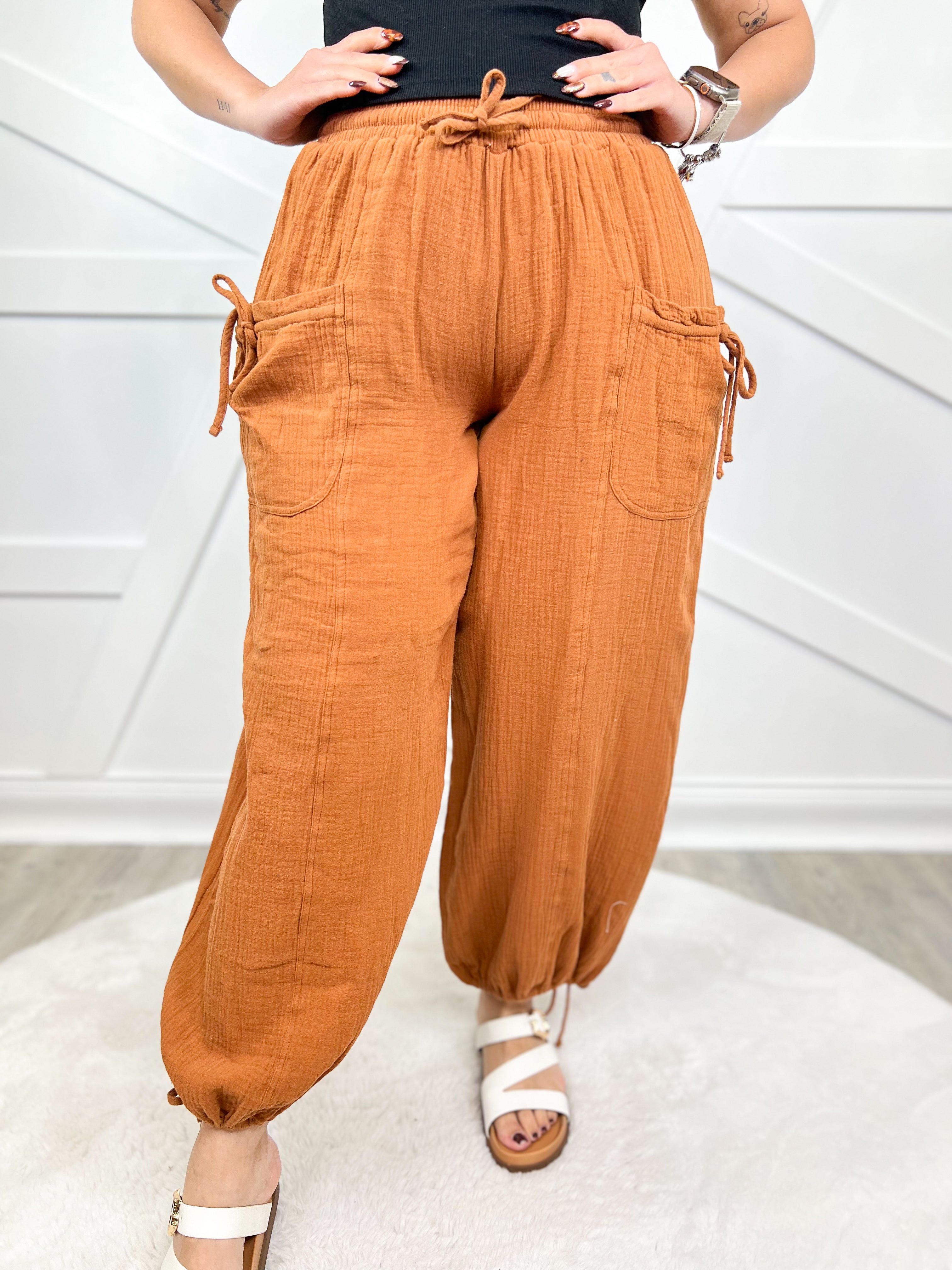Restock: Unspoken Jogger Pants - Camel-150 PANTS-JADE BY JANE-Heathered Boho Boutique, Women's Fashion and Accessories in Palmetto, FL