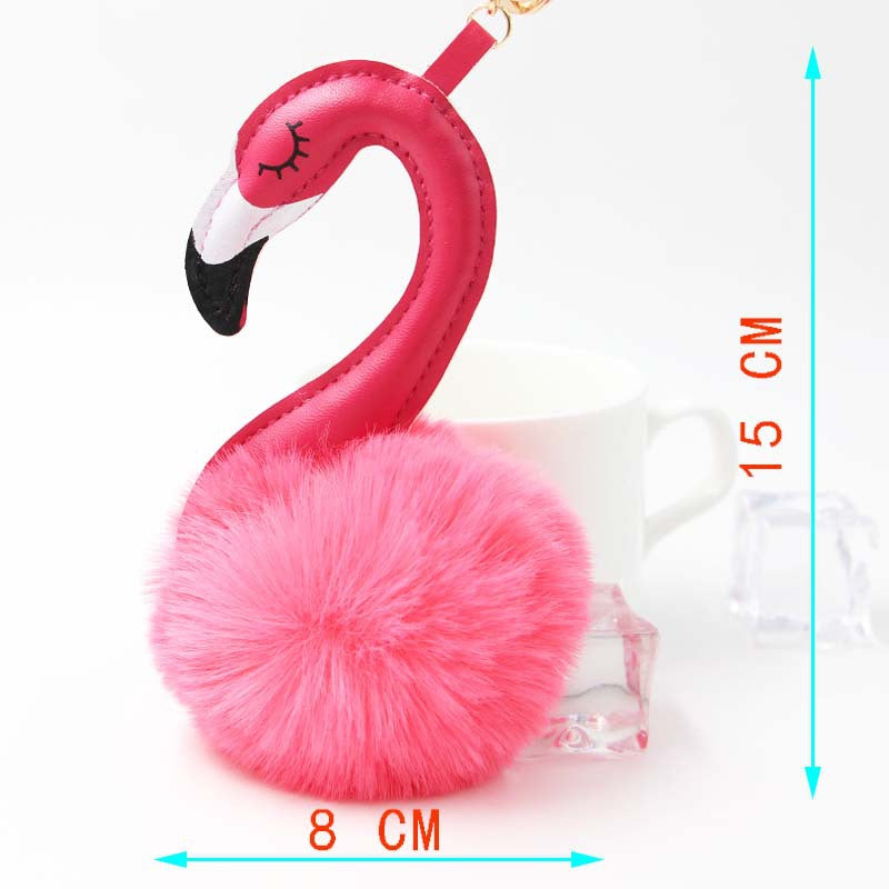 Plush Flamingo Bag Charms-340 Other Accessories-Heathered Boho-Heathered Boho Boutique, Women's Fashion and Accessories in Palmetto, FL