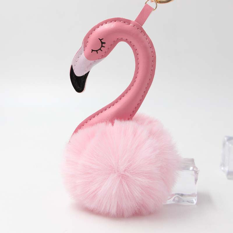Plush Flamingo Bag Charms-340 Other Accessories-Heathered Boho-Heathered Boho Boutique, Women's Fashion and Accessories in Palmetto, FL