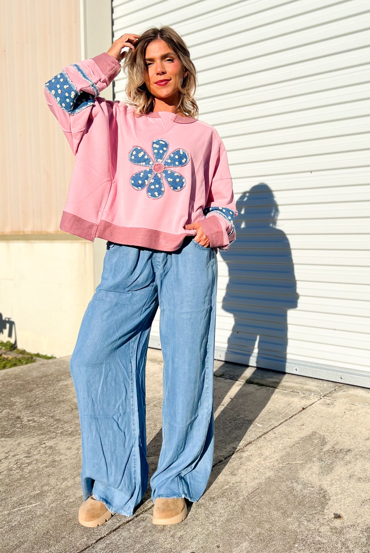 The Easygoing Wide Leg Pants-150 PANTS-HEIMISH-Heathered Boho Boutique, Women's Fashion and Accessories in Palmetto, FL