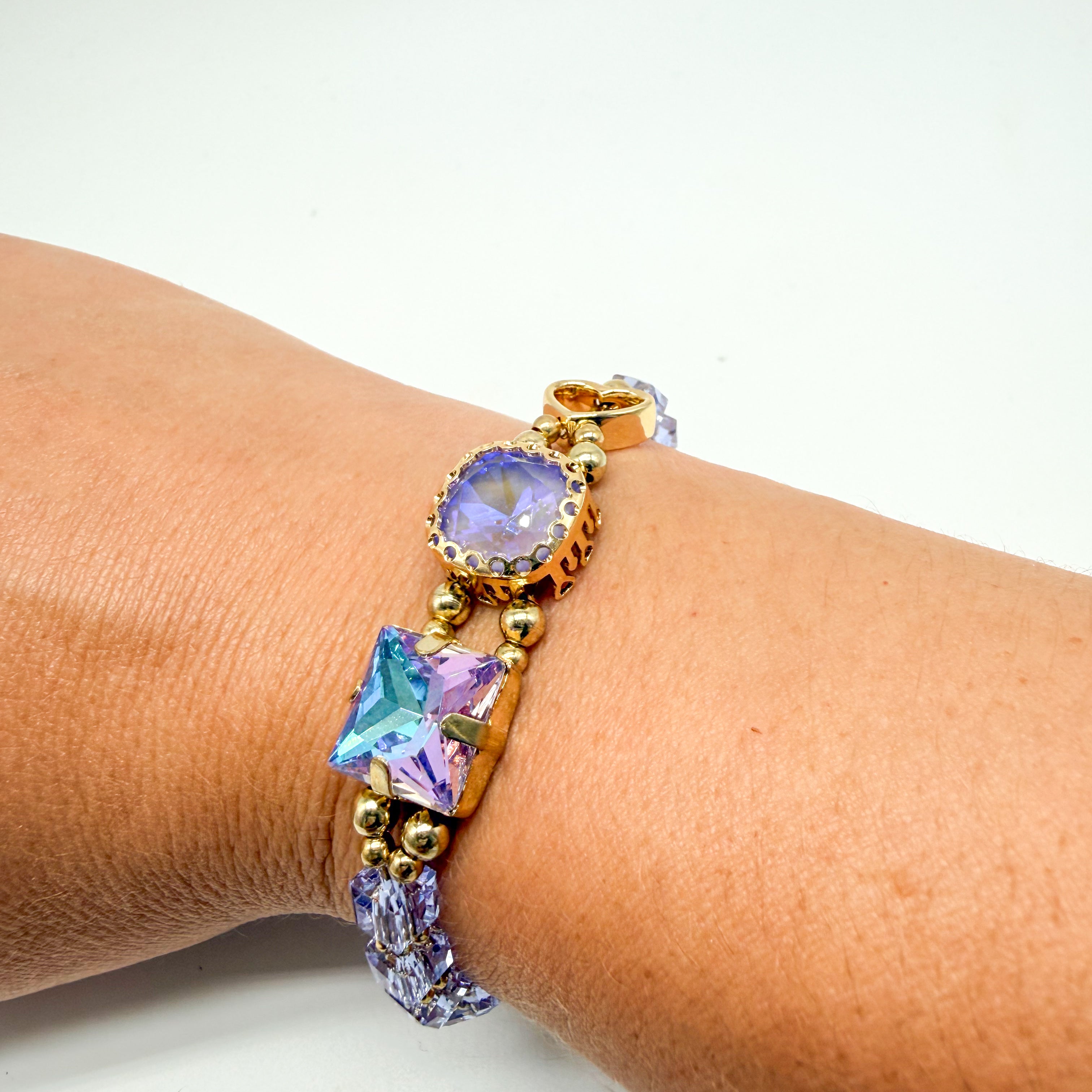 Adjustable Jeweled Waterproof Bracelet-310 Jewelry-NIHAO JEWELRY-Heathered Boho Boutique, Women's Fashion and Accessories in Palmetto, FL