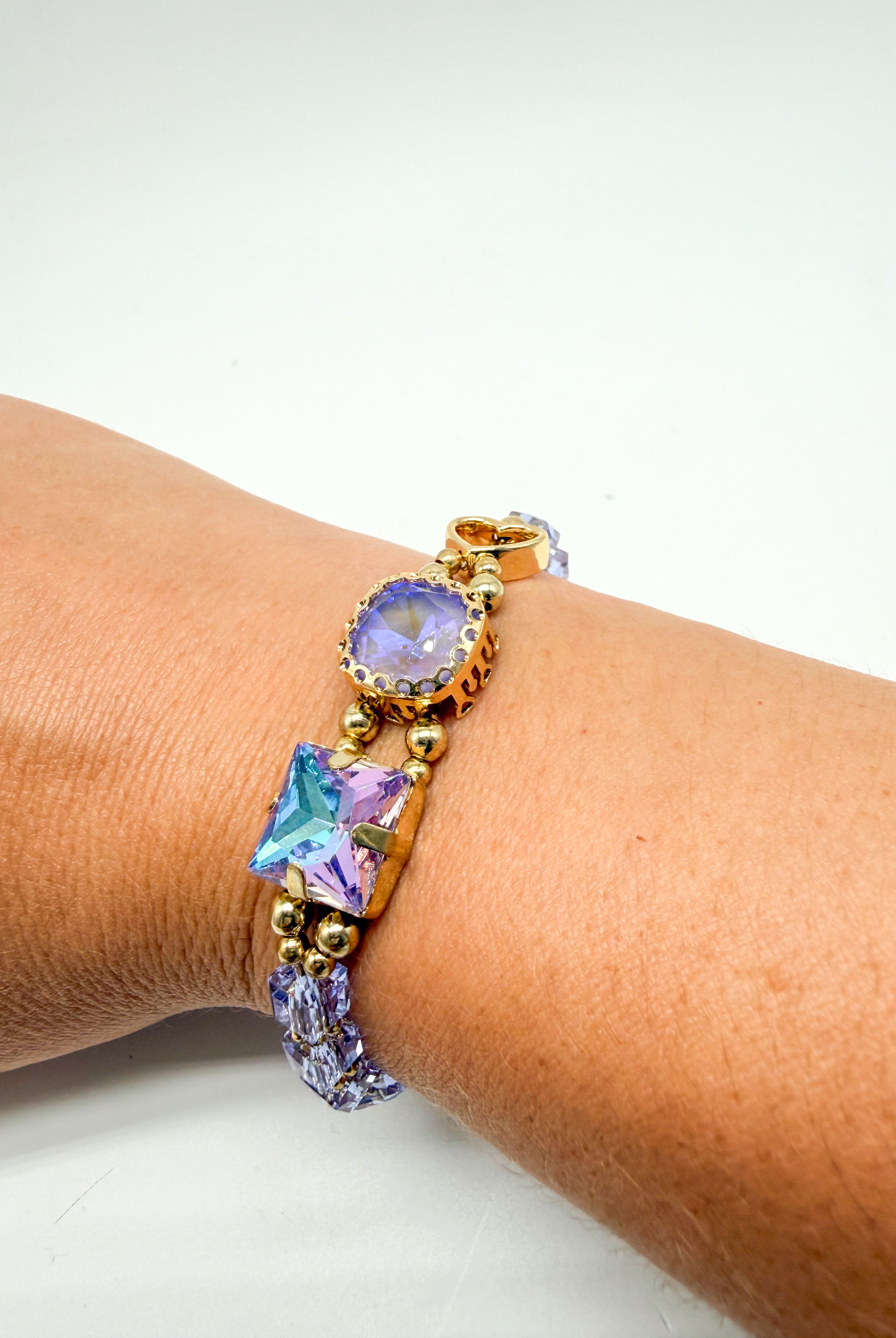 Adjustable Jeweled Waterproof Bracelet-310 Jewelry-NIHAO JEWELRY-Heathered Boho Boutique, Women's Fashion and Accessories in Palmetto, FL