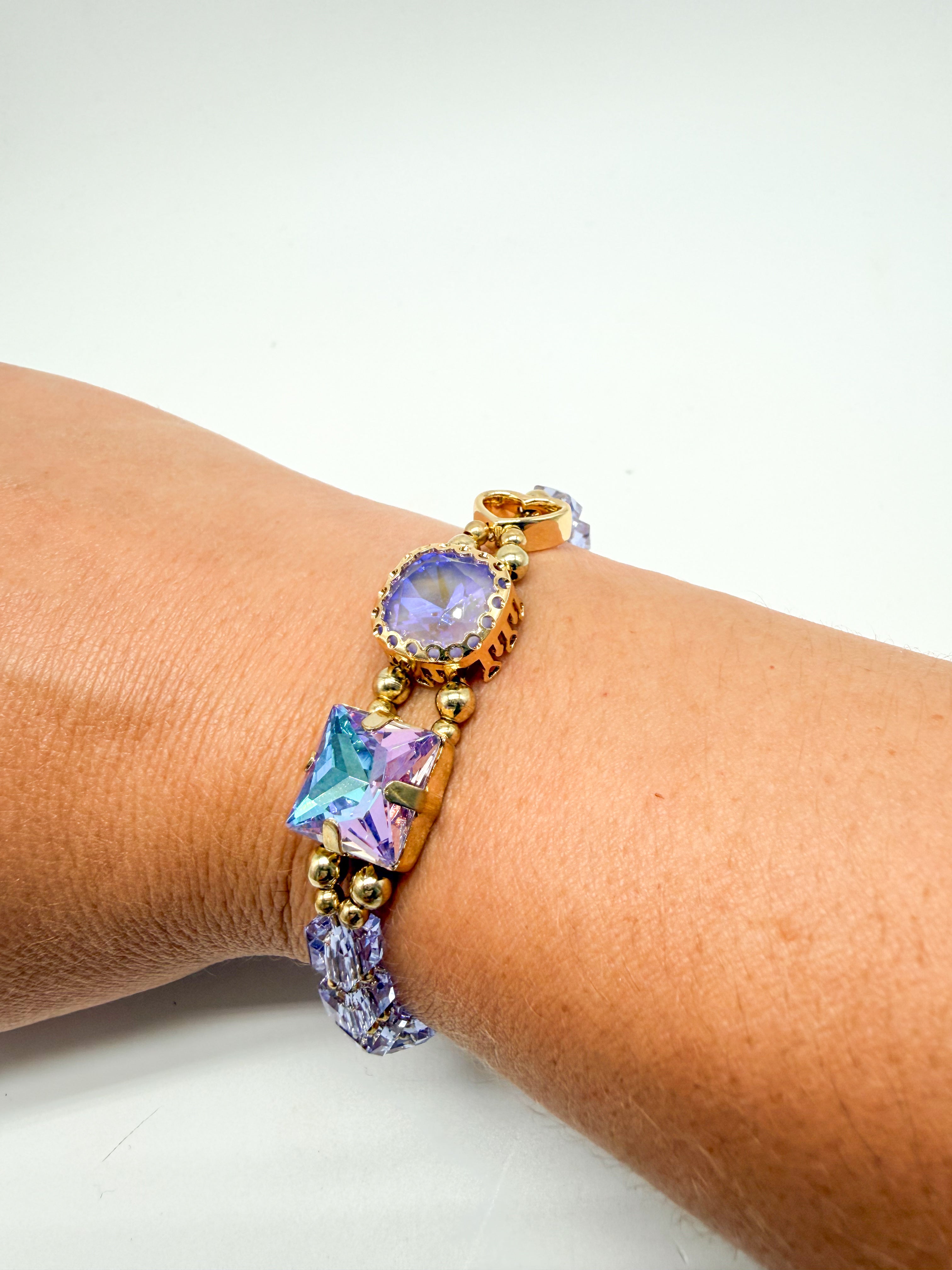 Adjustable Jeweled Waterproof Bracelet-310 Jewelry-NIHAO JEWELRY-Heathered Boho Boutique, Women's Fashion and Accessories in Palmetto, FL
