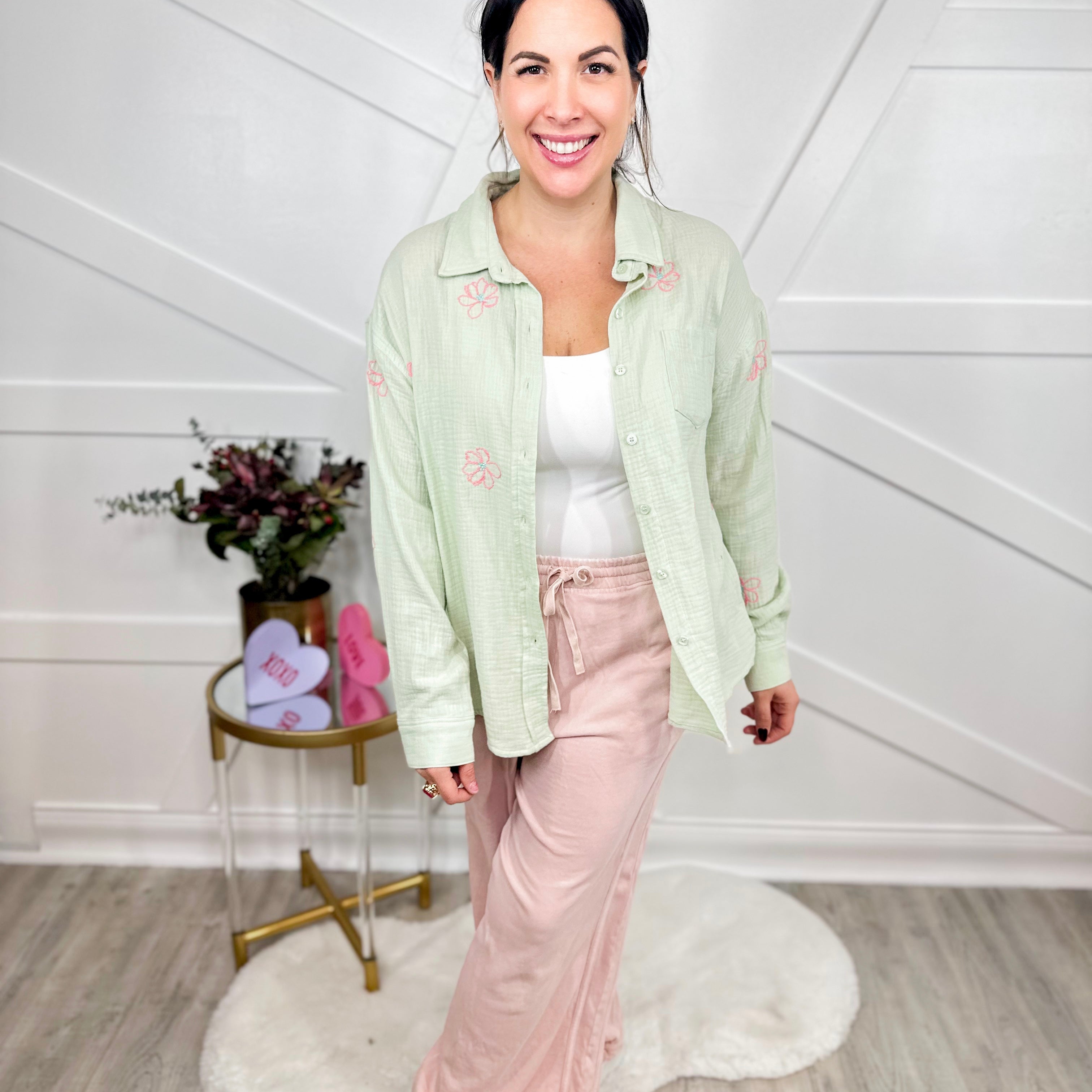 Guaranteed Top-120 Long Sleeve Tops-Easel-Heathered Boho Boutique, Women's Fashion and Accessories in Palmetto, FL