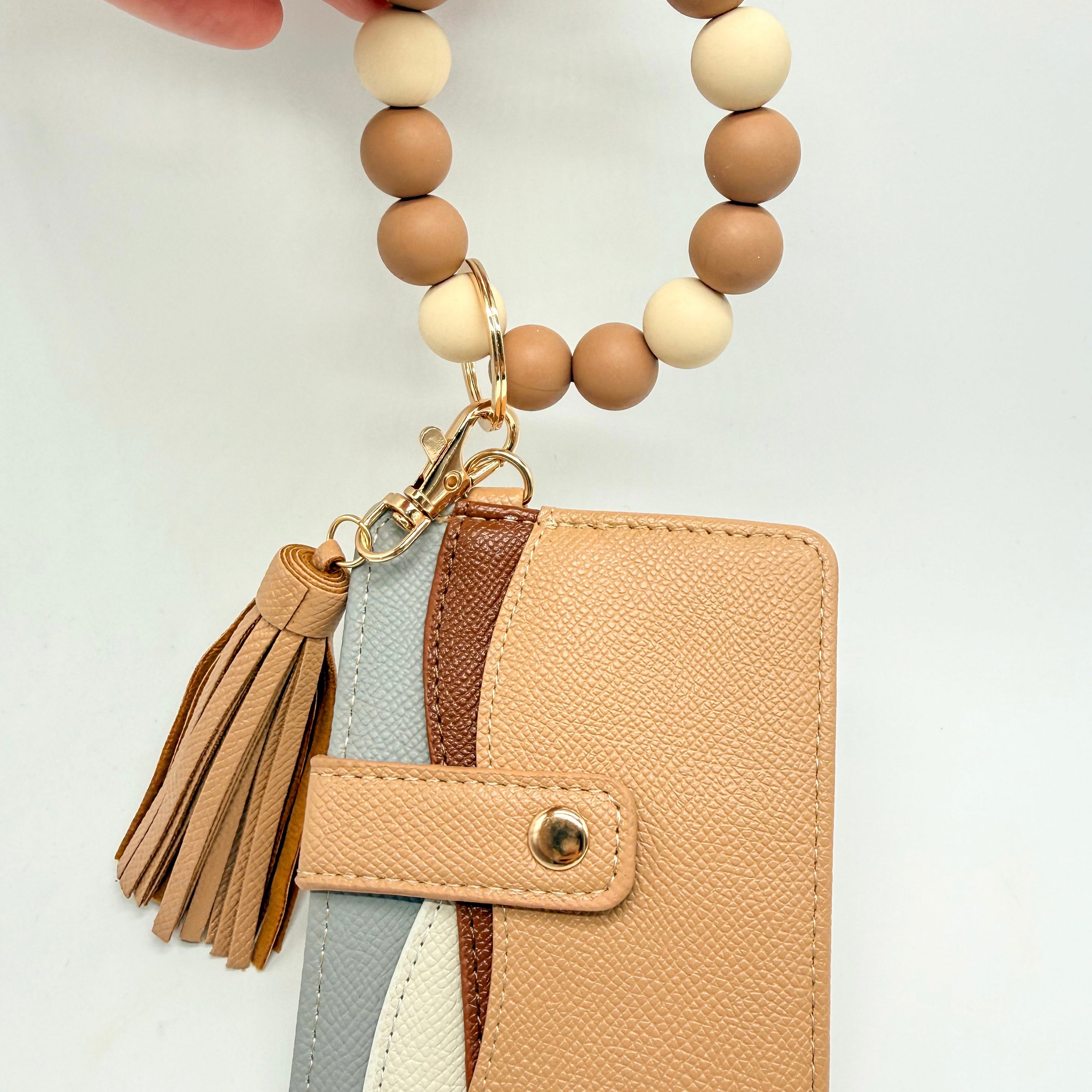 The Wavy Everyday Grab & Go Wristlet-340 Other Accessories-Heathered Boho-Heathered Boho Boutique, Women's Fashion and Accessories in Palmetto, FL