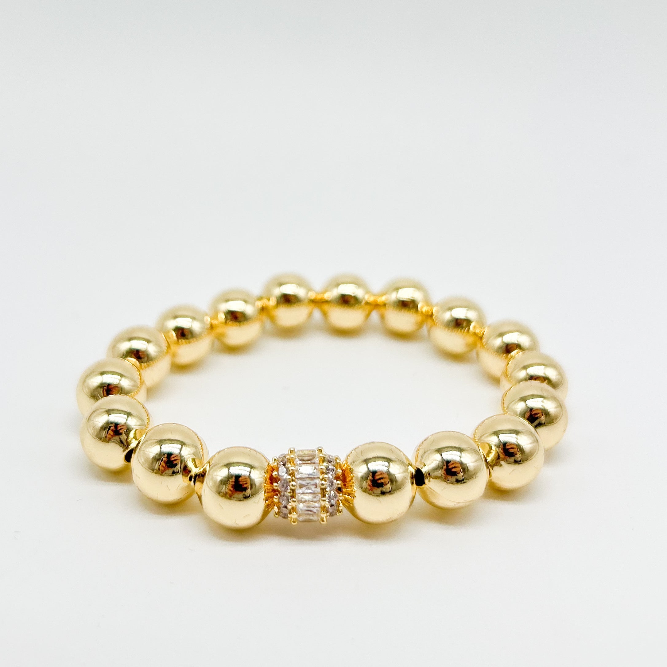 10mm Stretch Ball CZ Bracelet-310 Jewelry-JOSEPH ANTHONY NY, INC.-Heathered Boho Boutique, Women's Fashion and Accessories in Palmetto, FL