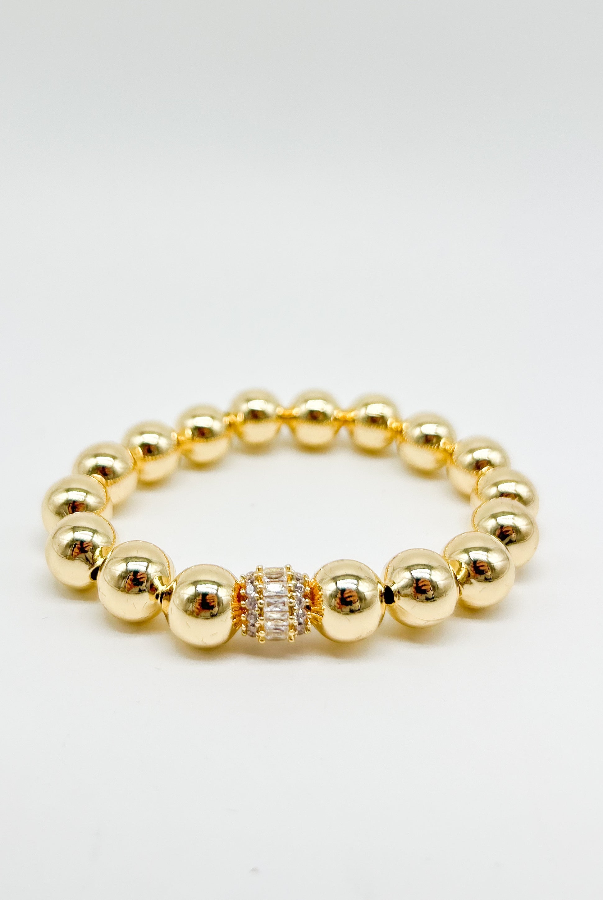 10mm Stretch Ball CZ Bracelet-310 Jewelry-JOSEPH ANTHONY NY, INC.-Heathered Boho Boutique, Women's Fashion and Accessories in Palmetto, FL