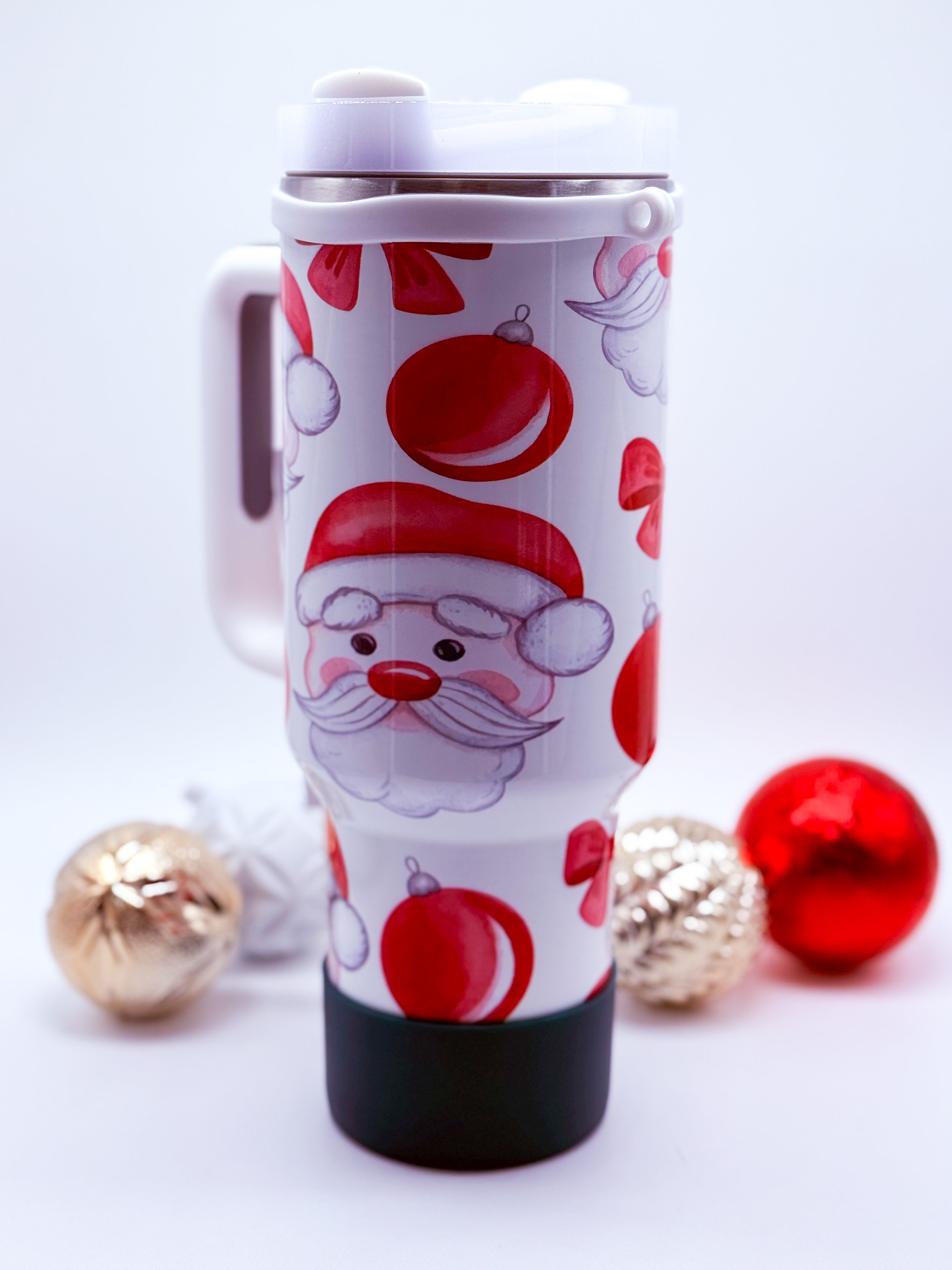40oz Santa Tumbler-340 Other Accessories-Nima Accessories Inc-Heathered Boho Boutique, Women's Fashion and Accessories in Palmetto, FL