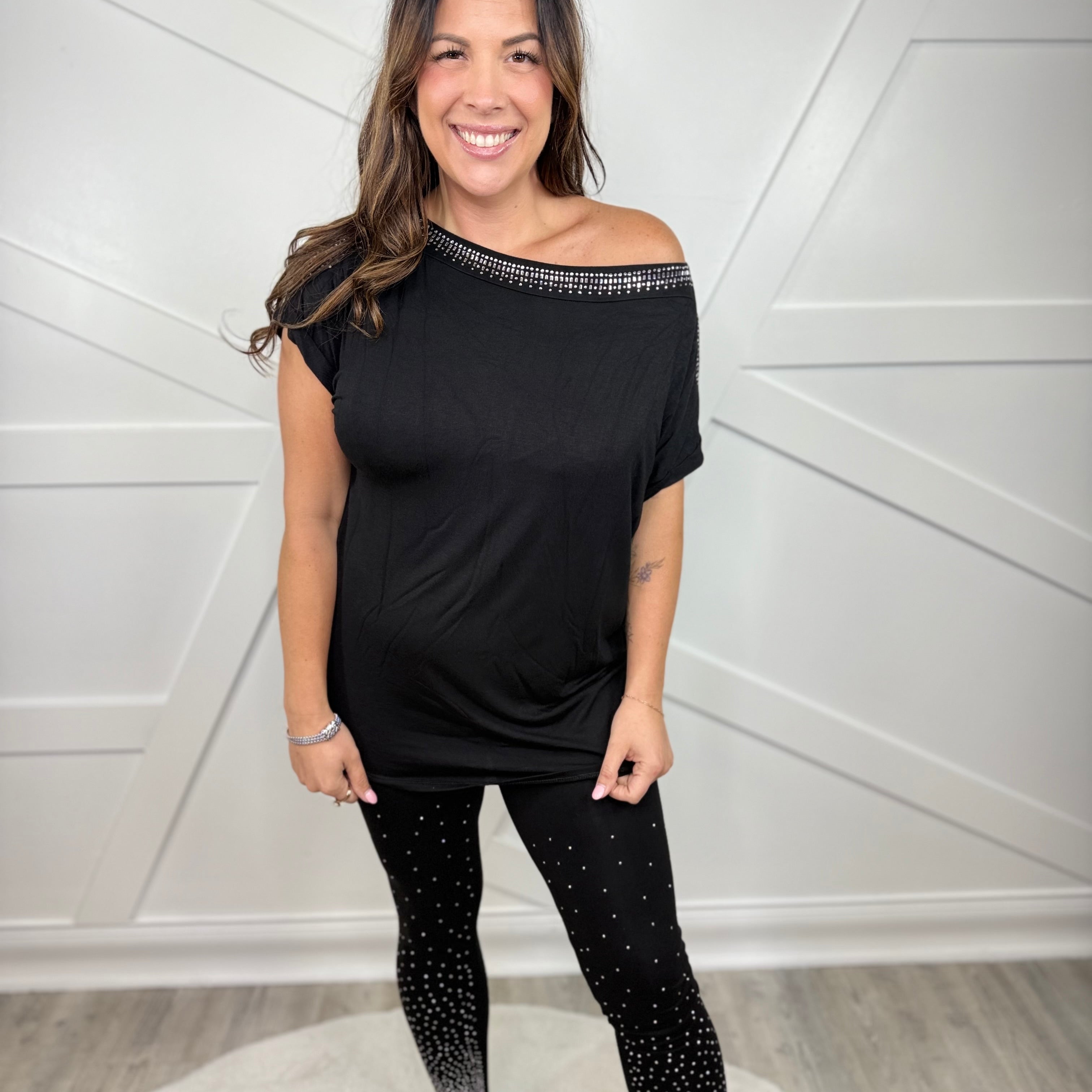 Fortune Top-110 Short Sleeve Top-VOCAL-Heathered Boho Boutique, Women's Fashion and Accessories in Palmetto, FL