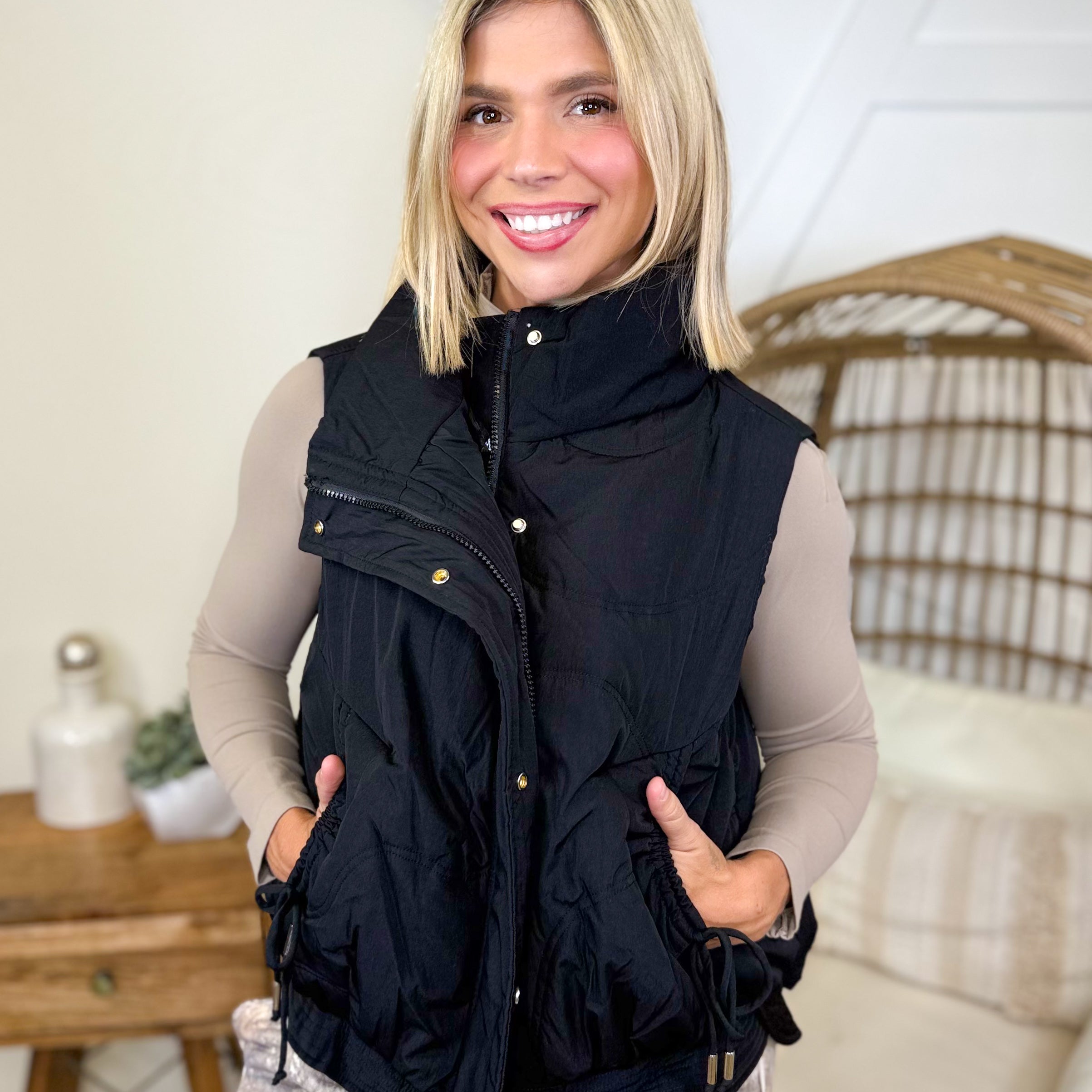 In the Breeze Vest-200 JACKETS/SHACKETS-HYFVE-Heathered Boho Boutique, Women's Fashion and Accessories in Palmetto, FL
