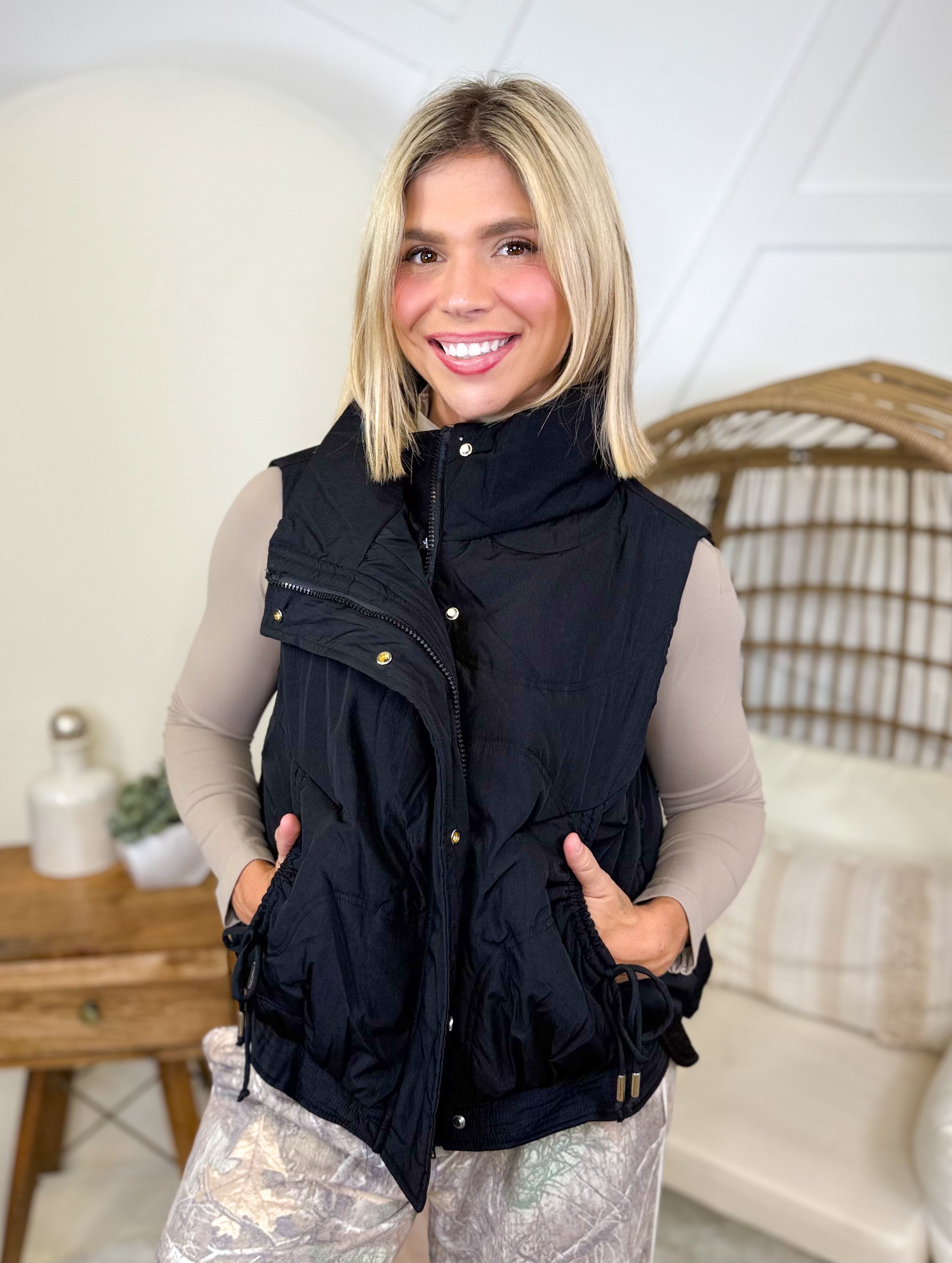 In the Breeze Vest-200 JACKETS/SHACKETS-HYFVE-Heathered Boho Boutique, Women's Fashion and Accessories in Palmetto, FL