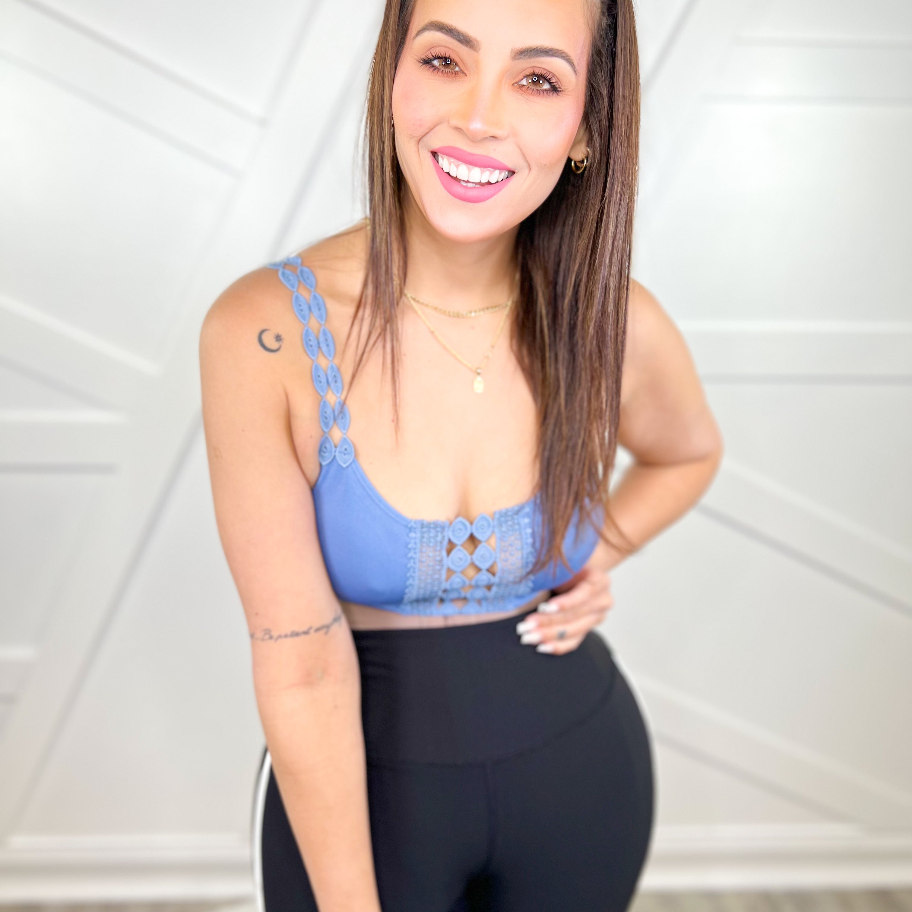 Restock: Feminine Lace Bralette-140 Body Suits/ Intimates-Leto-Heathered Boho Boutique, Women's Fashion and Accessories in Palmetto, FL