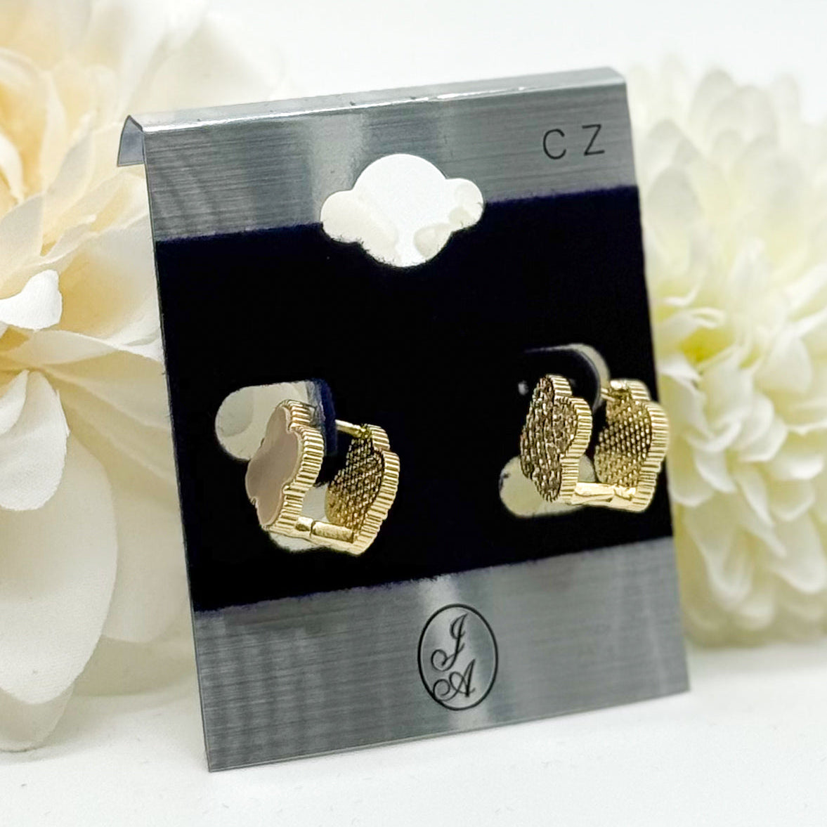Reversible Flower Stud-310 Jewelry-Joseph Anthony NY, Inc-Heathered Boho Boutique, Women's Fashion and Accessories in Palmetto, FL