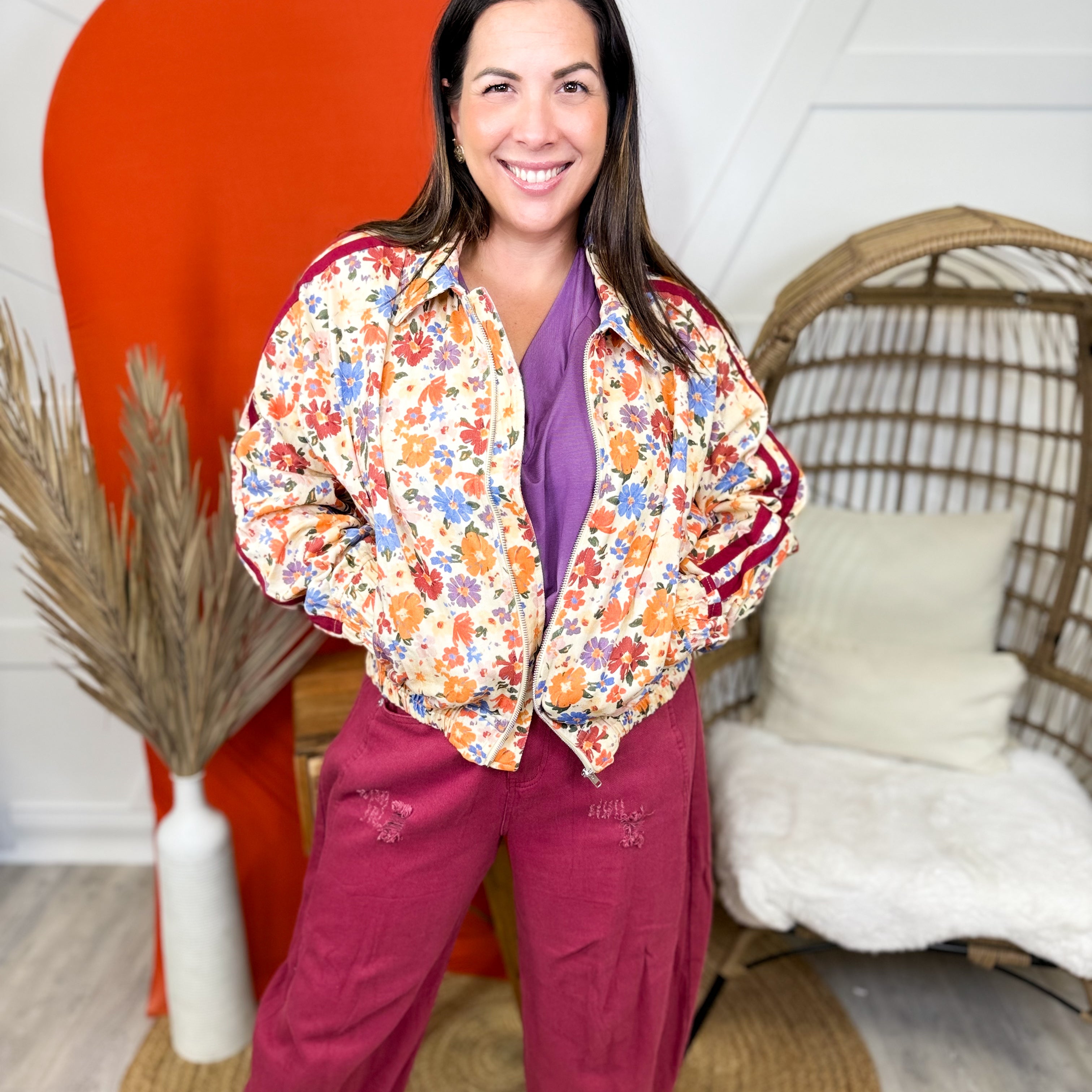 Garden Breeze Jacket-200 JACKETS/SHACKETS-SEW IN LOVE-Heathered Boho Boutique, Women's Fashion and Accessories in Palmetto, FL