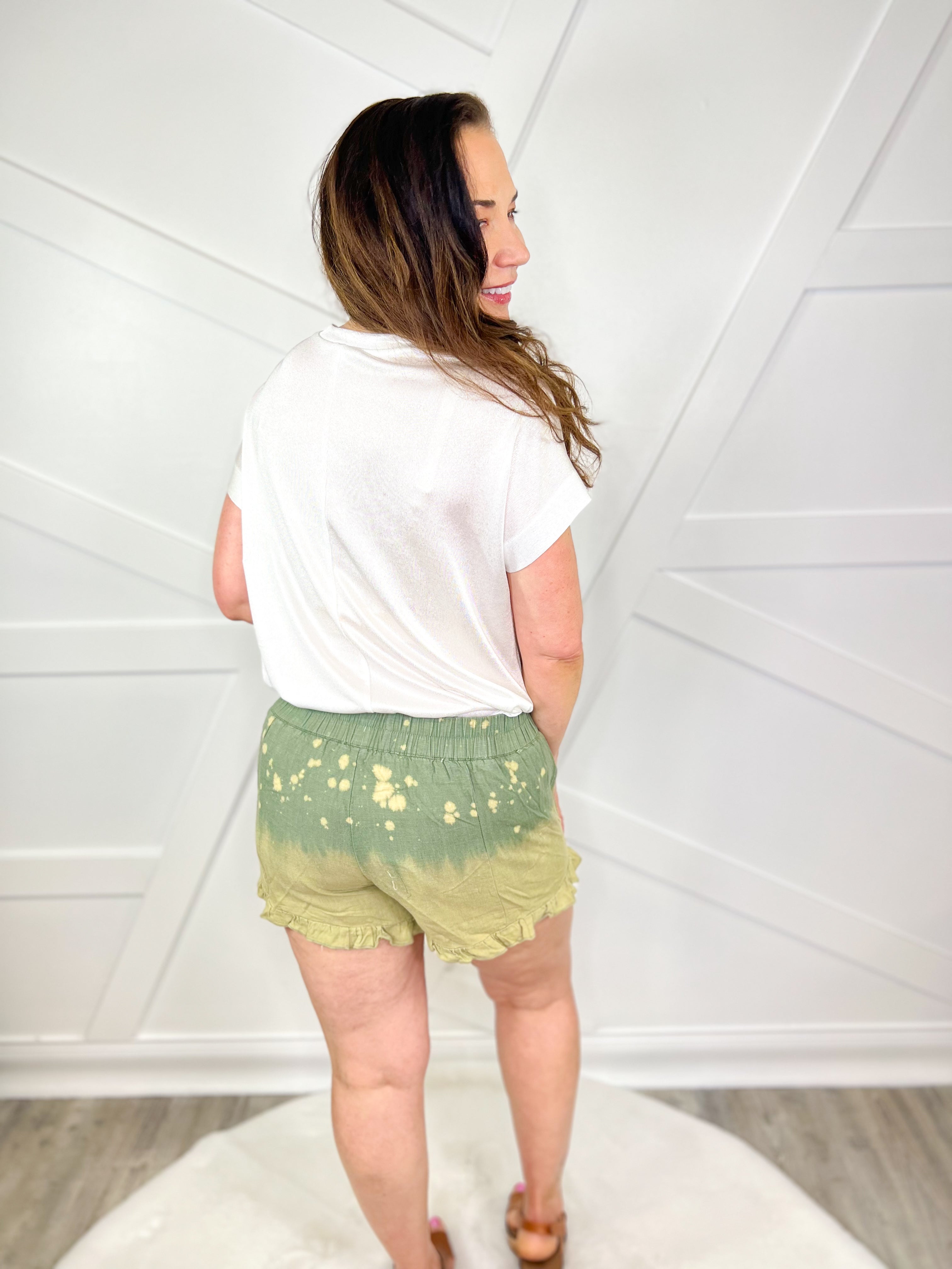 Acid Washed Shorts-160 shorts-Umgee-Heathered Boho Boutique, Women's Fashion and Accessories in Palmetto, FL