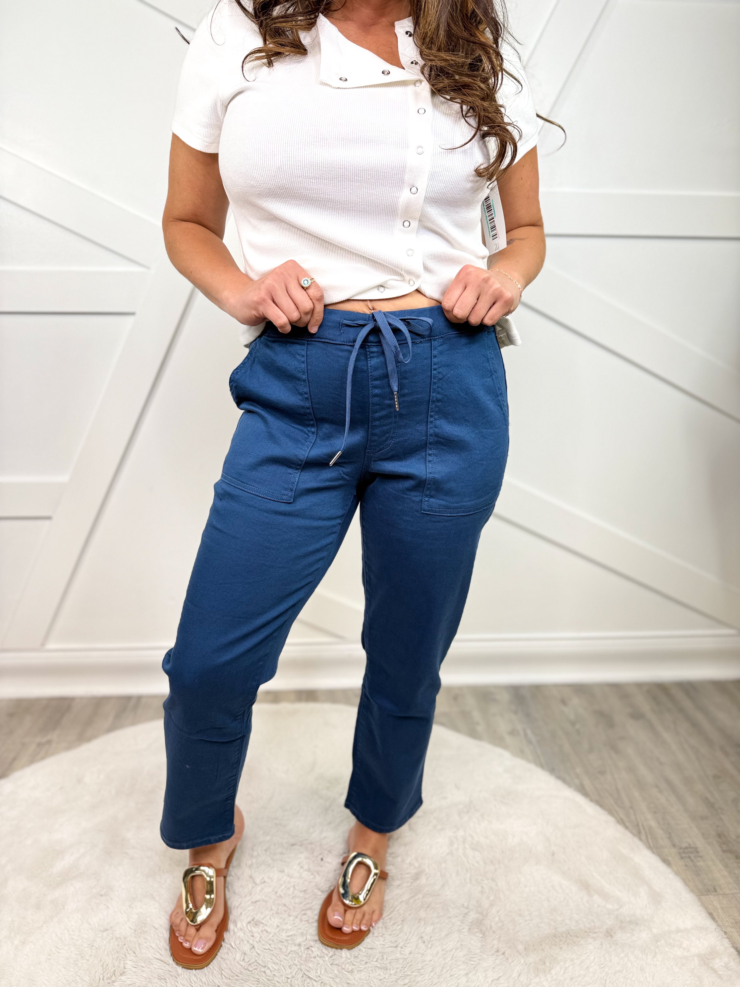 Restock: Key to Style Straight Leg Pants - Indigo-150 PANTS-YMI-Heathered Boho Boutique, Women's Fashion and Accessories in Palmetto, FL